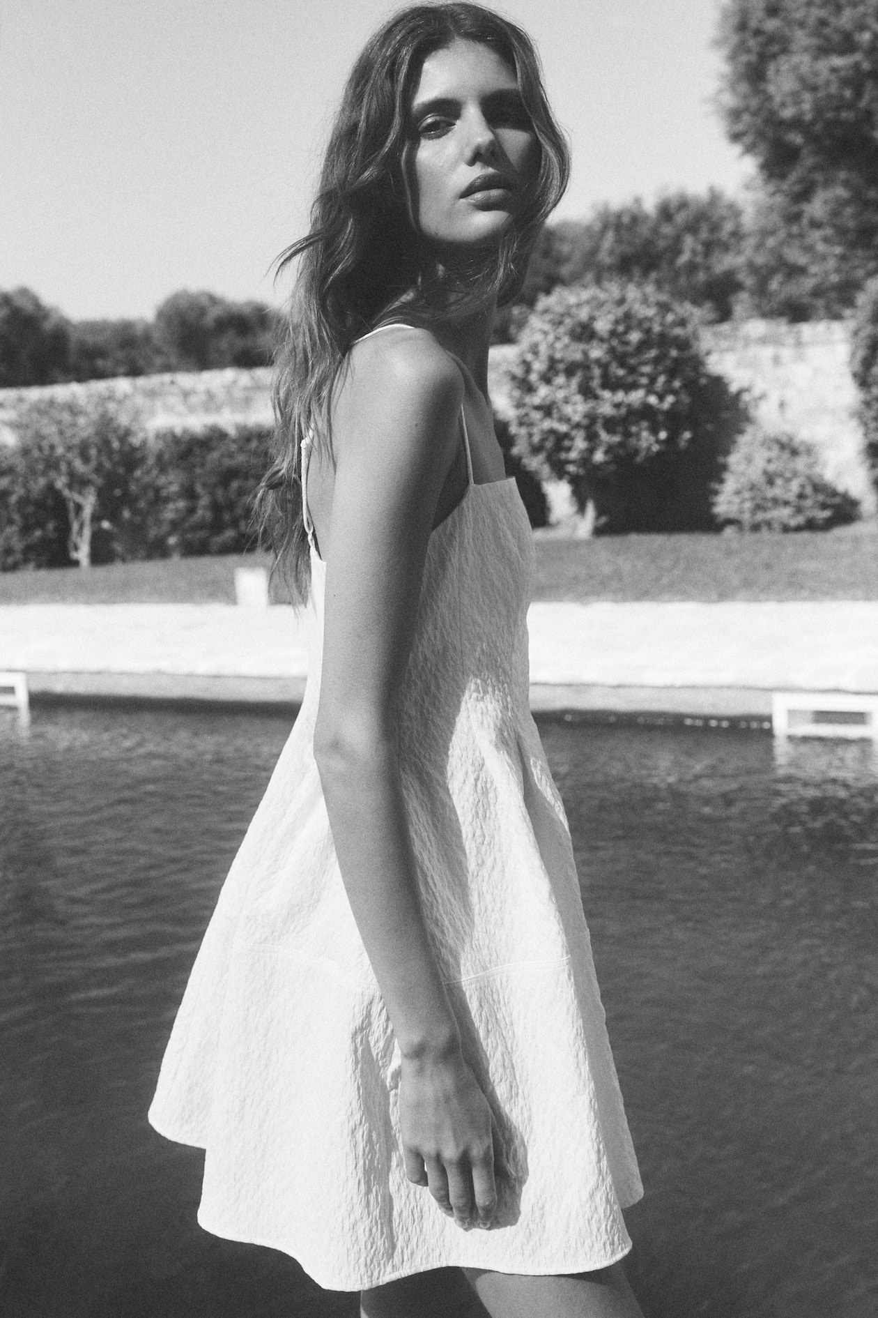 Jacquard-Weave Strappy Dress - image 4