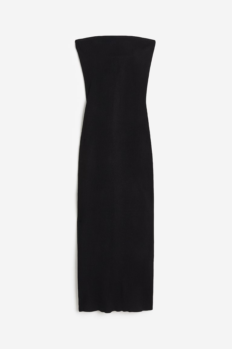 h&m black tube dress Ribbed Silicone trim inside upper 1/30/23 Glitter Swirl Embroidered A Fit:Extra Trim