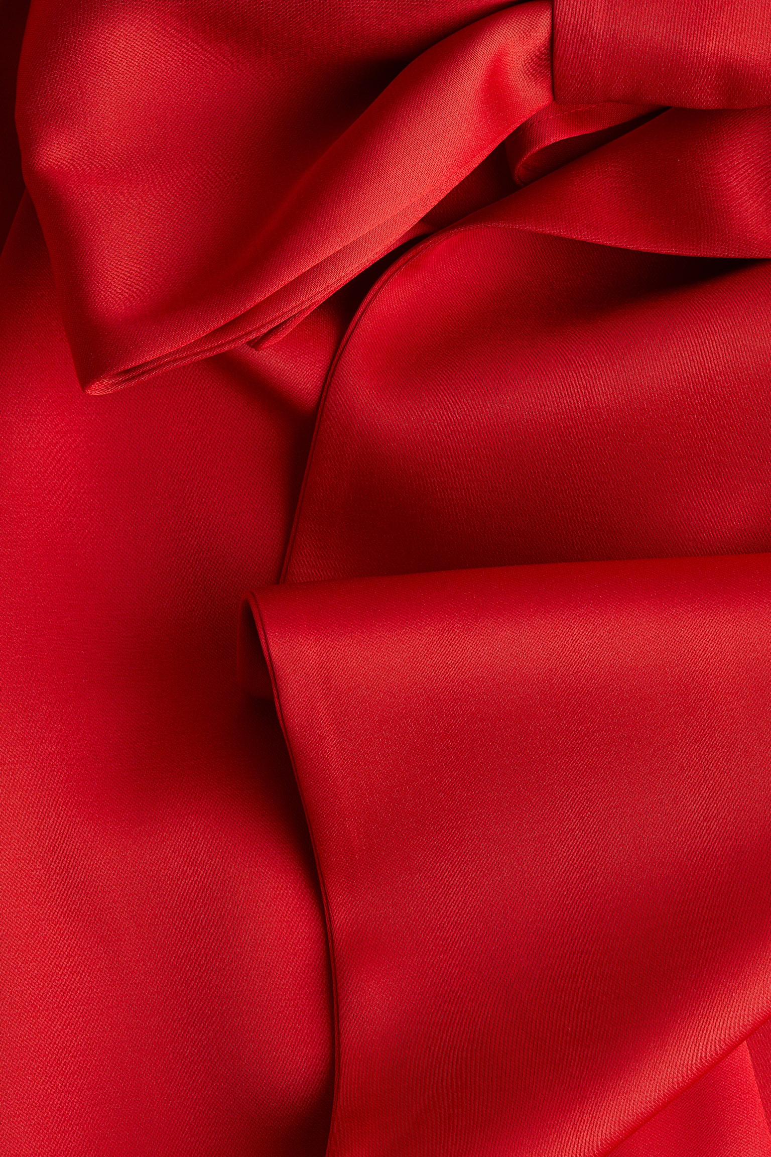 Bow-detail one-shoulder top - Red/Cream/Dark green - 5