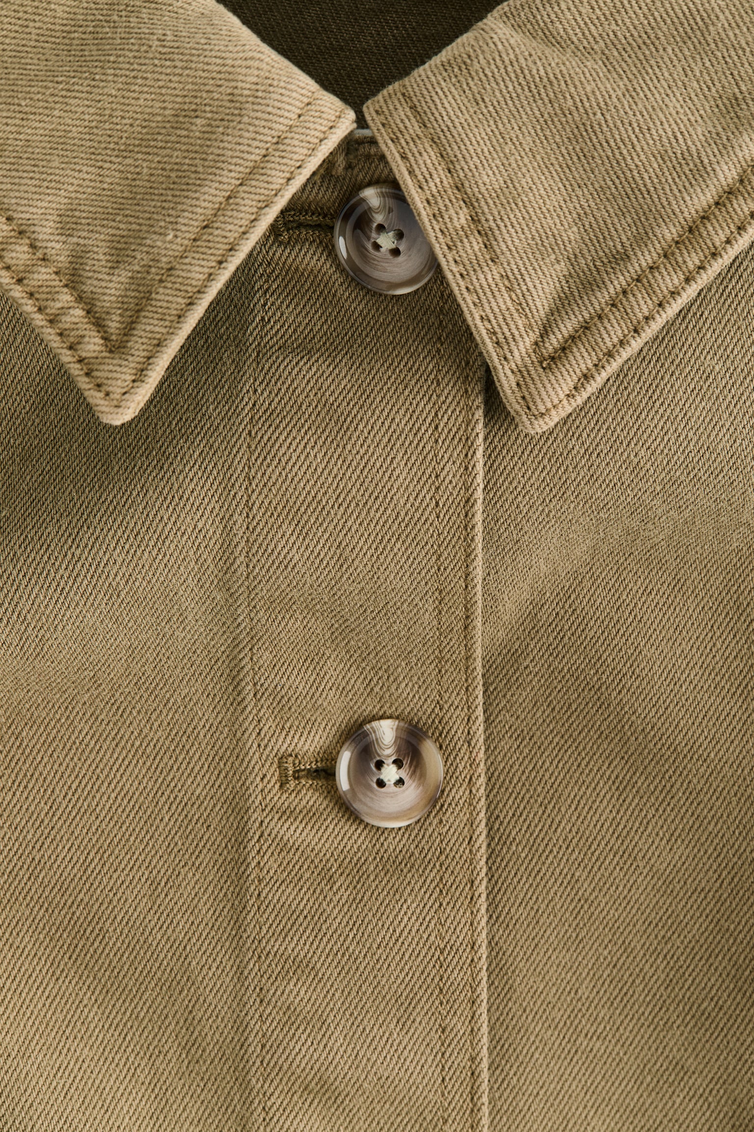 Shacket - Khaki green/Dark denim blue/Dark brown/Leopard print - 5