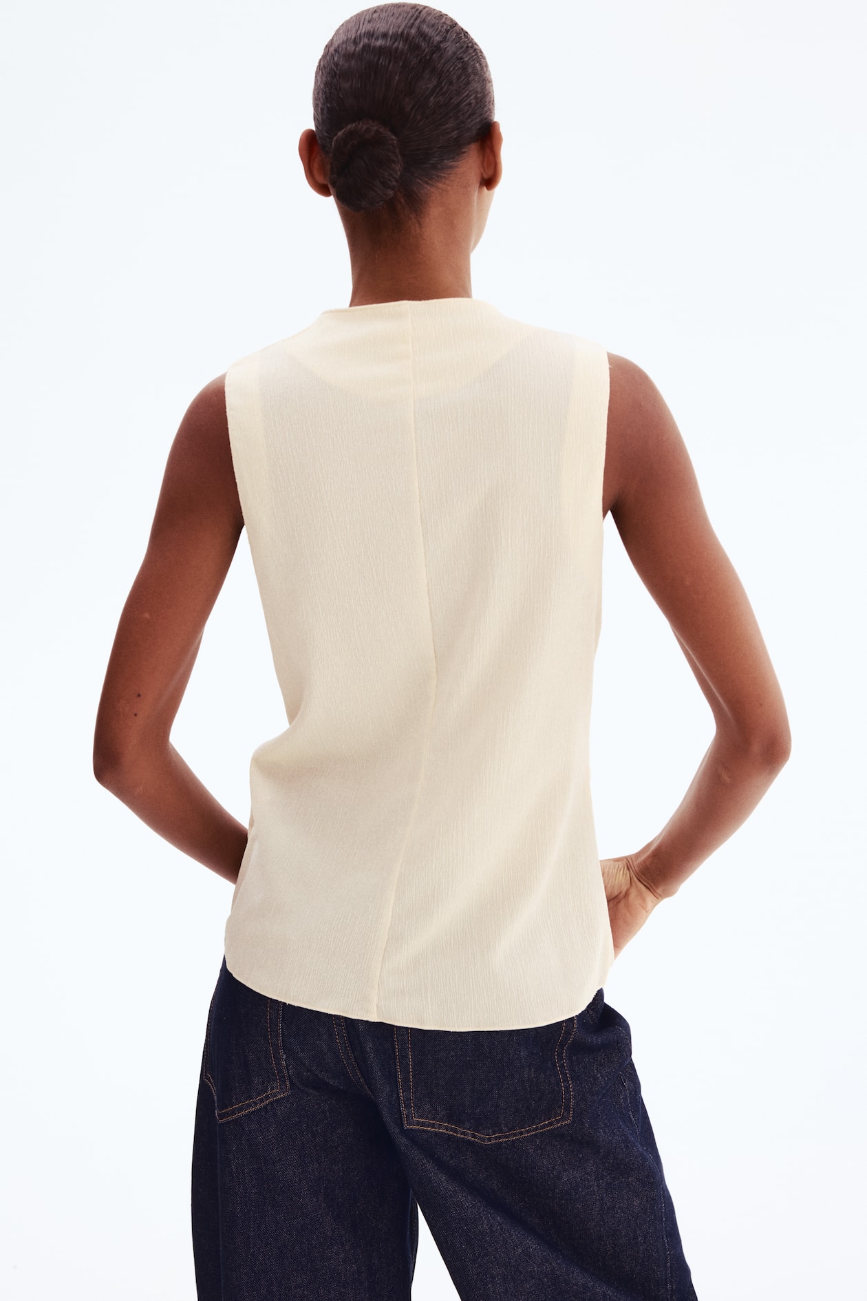 Crinkled Jersey Vest - image 5