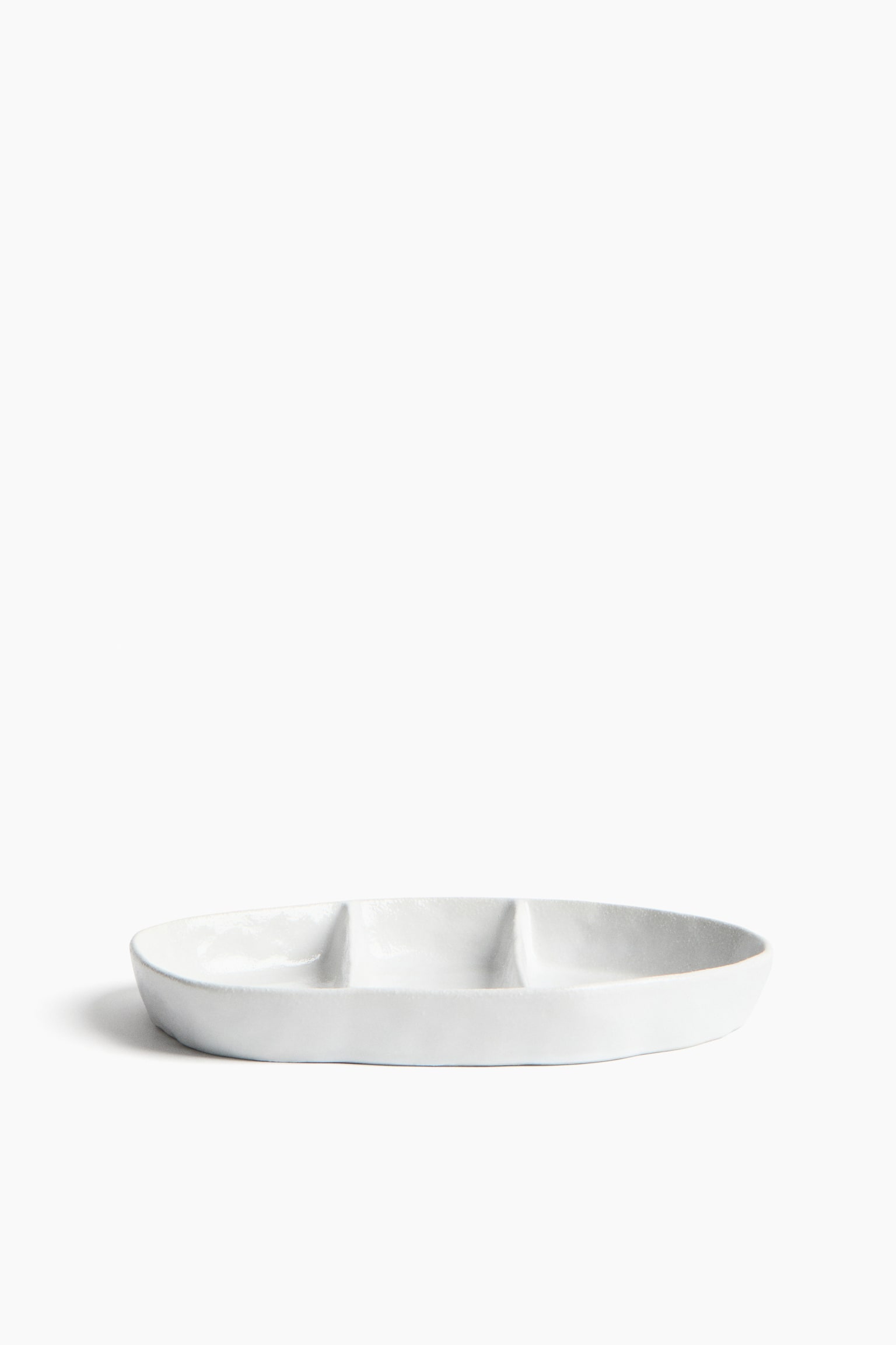 Speckled Serving Plate - White