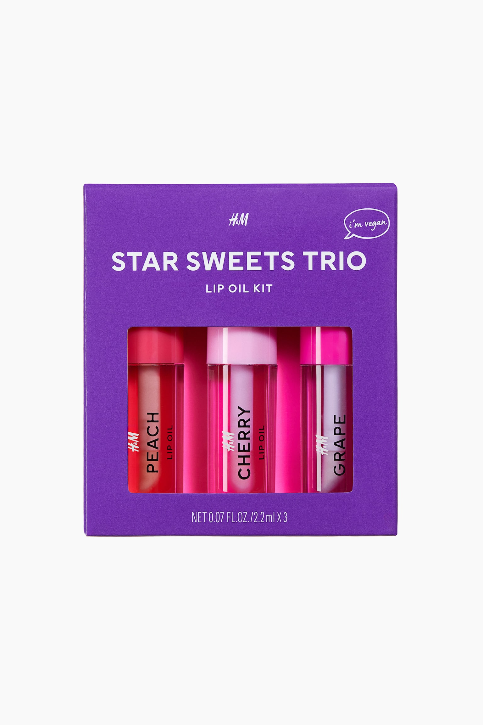 3-pack lip oil kit - Purple/Pink/Pink/Purple - 1