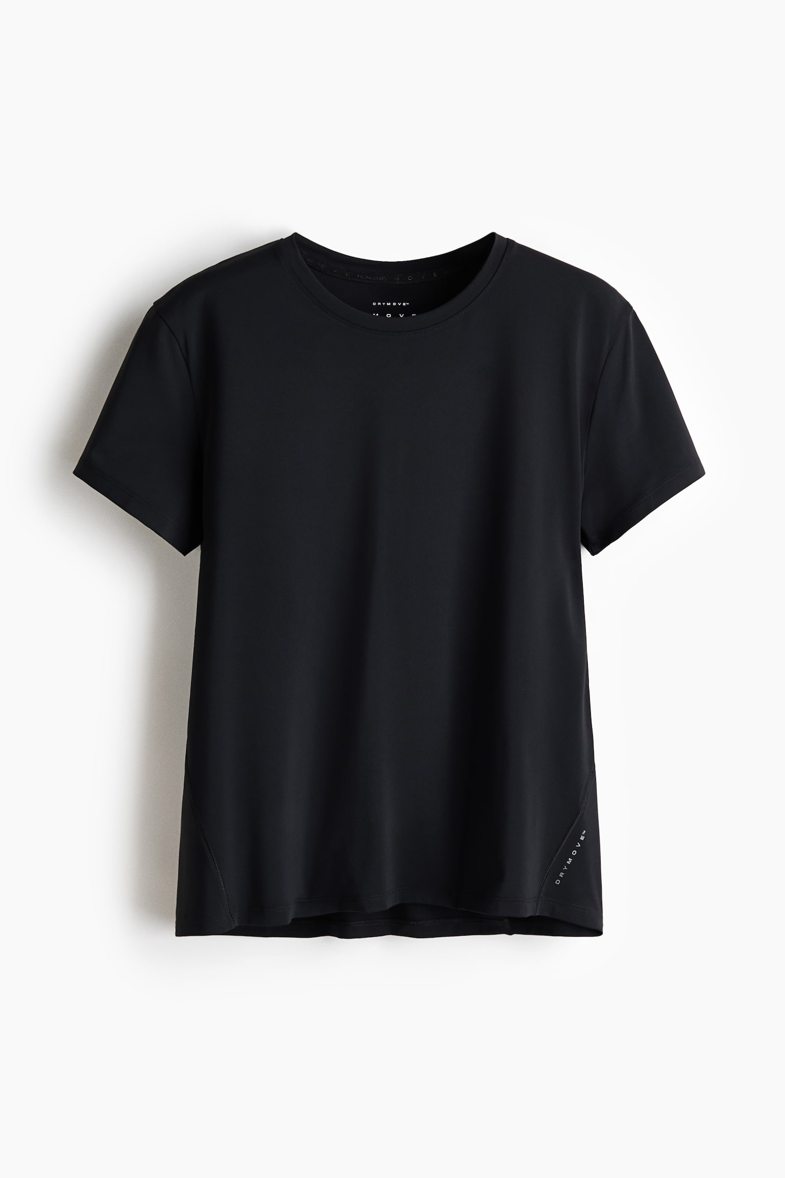 Camiseta de correr efecto cooling con DryMove™ - Negro/Rosa empolvado/Blanco/Amarillo mantequilla