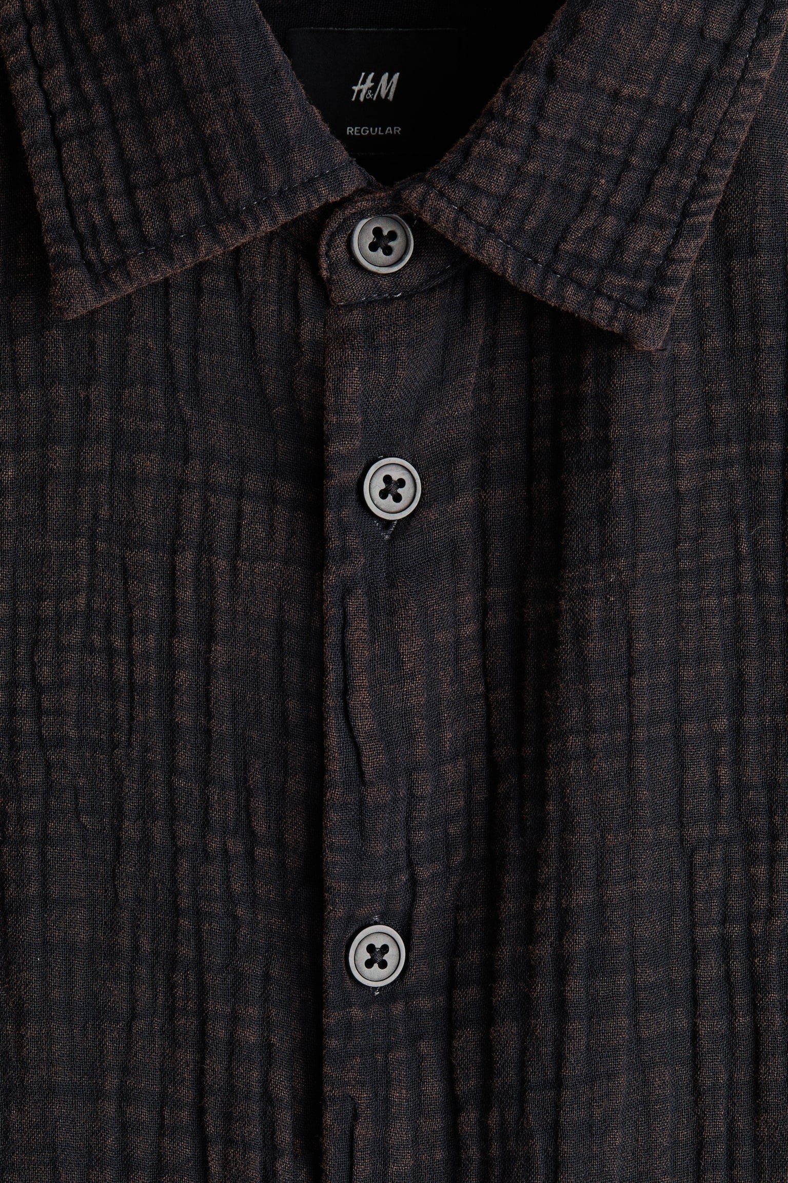Camisa em musselina de algodão Regular Fit - 3