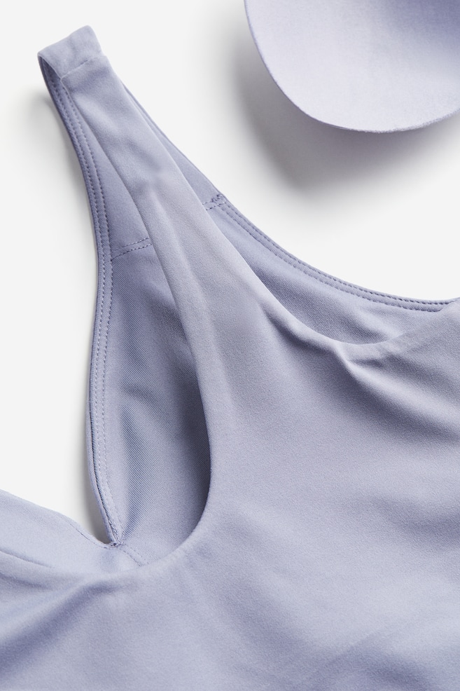 SoftMove™ Medium Support Sports bra - Dusty purple/Black/Cream - 6