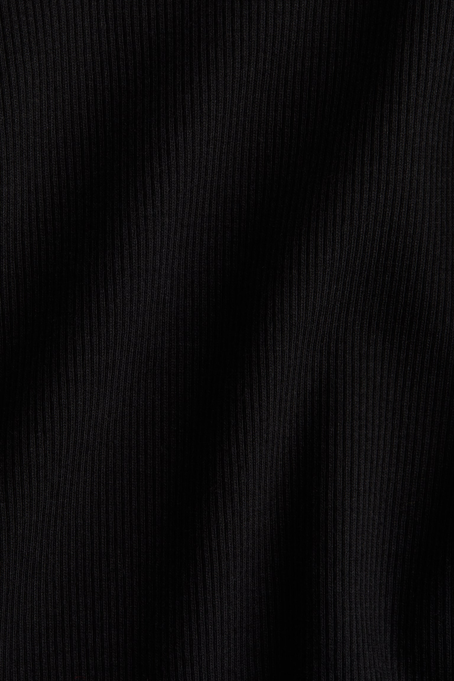 Женский топ H&M Ribbed Cotton Top, цвет: Чёрный — фото 6
