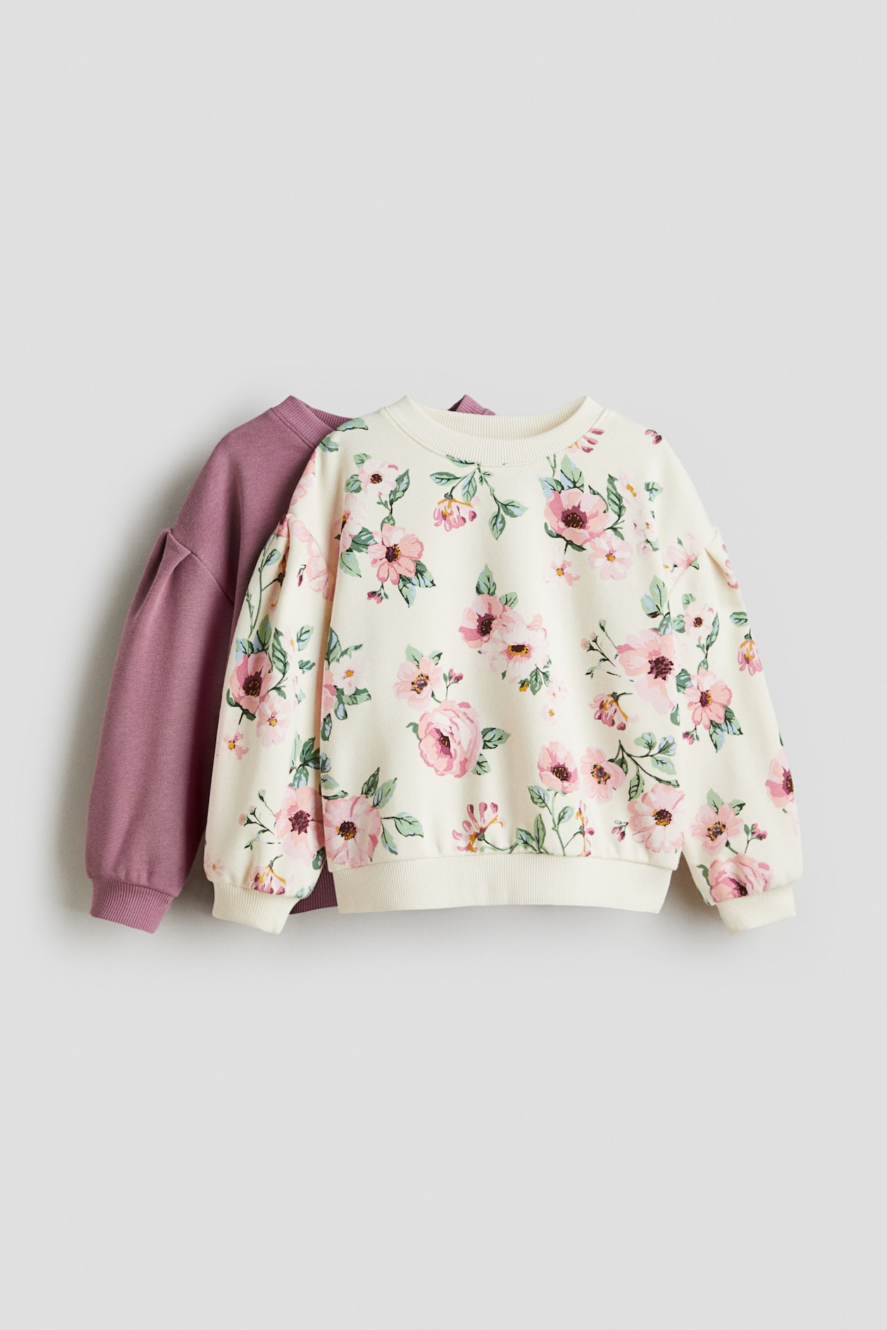 Lot De 2 T-shirts Manches Courtes H&M Pour Fille - Motif Raiponce - Tailles 4-6 Ans (110/116 Cm) - Violet - Occasion Très Bon état