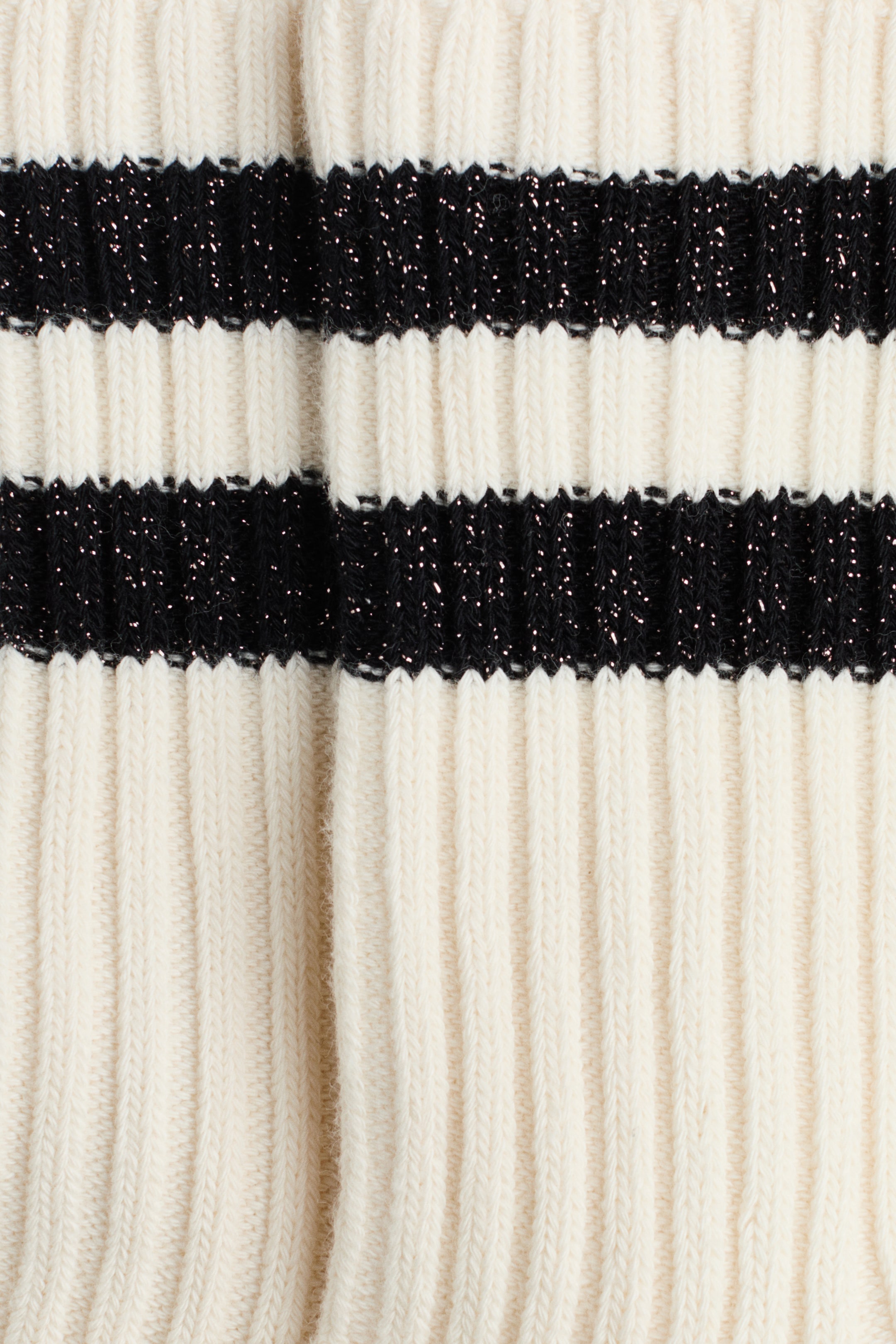 Ampliar la imagen: Rib-knit socks - Blanco/Franjas - Ladies | H&M MX 2