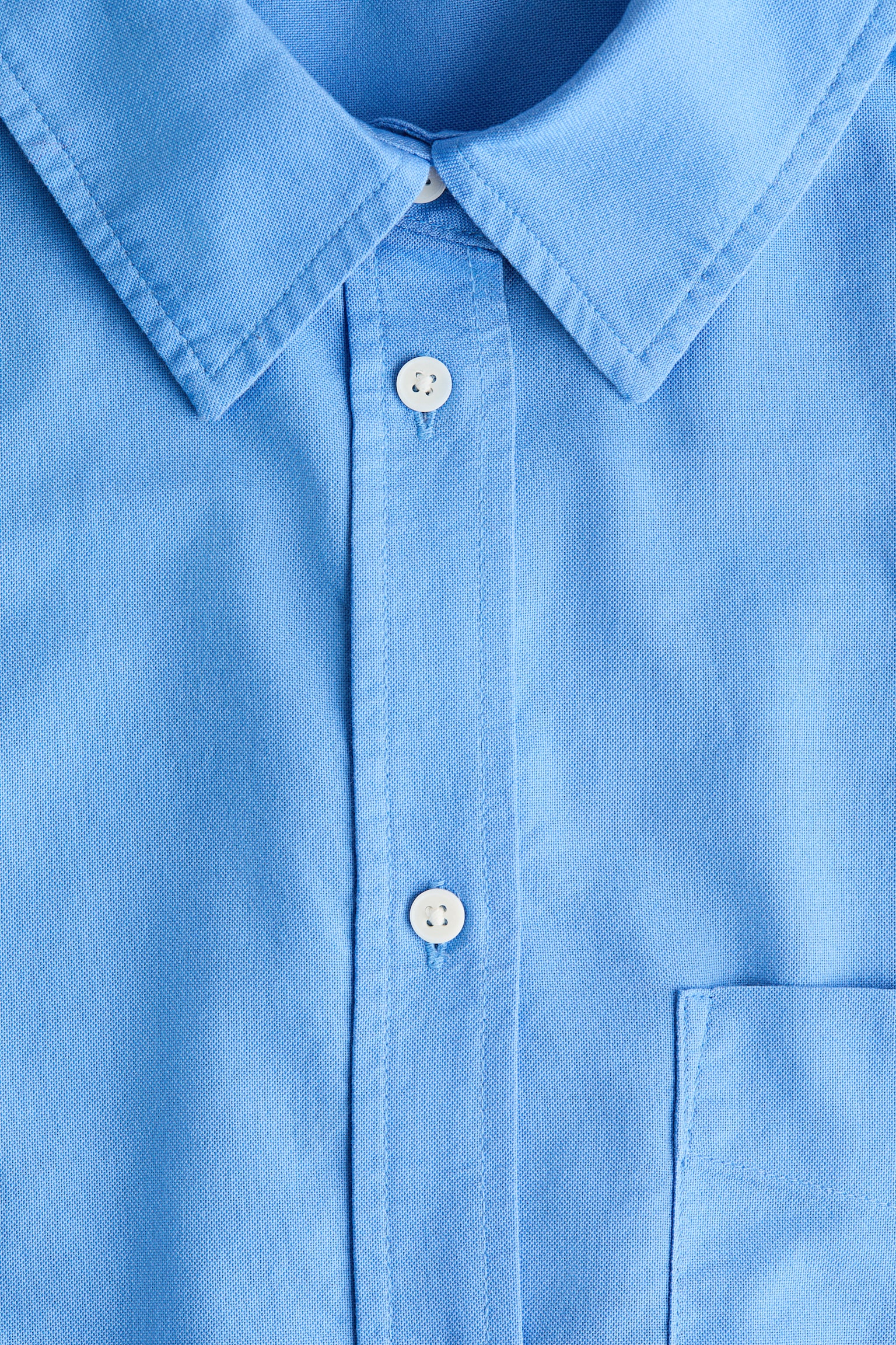 Oversized poplin shirt - Blue/Blue/Striped/Light beige/Striped - 2