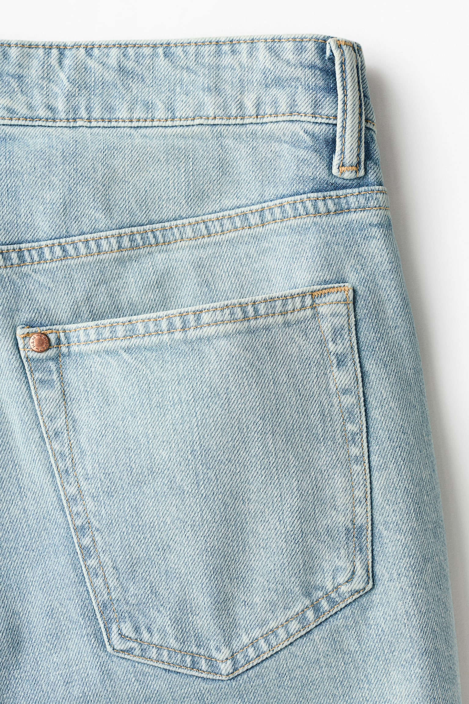 Slim Denim shorts - Light denim blue/Denim blue - 5