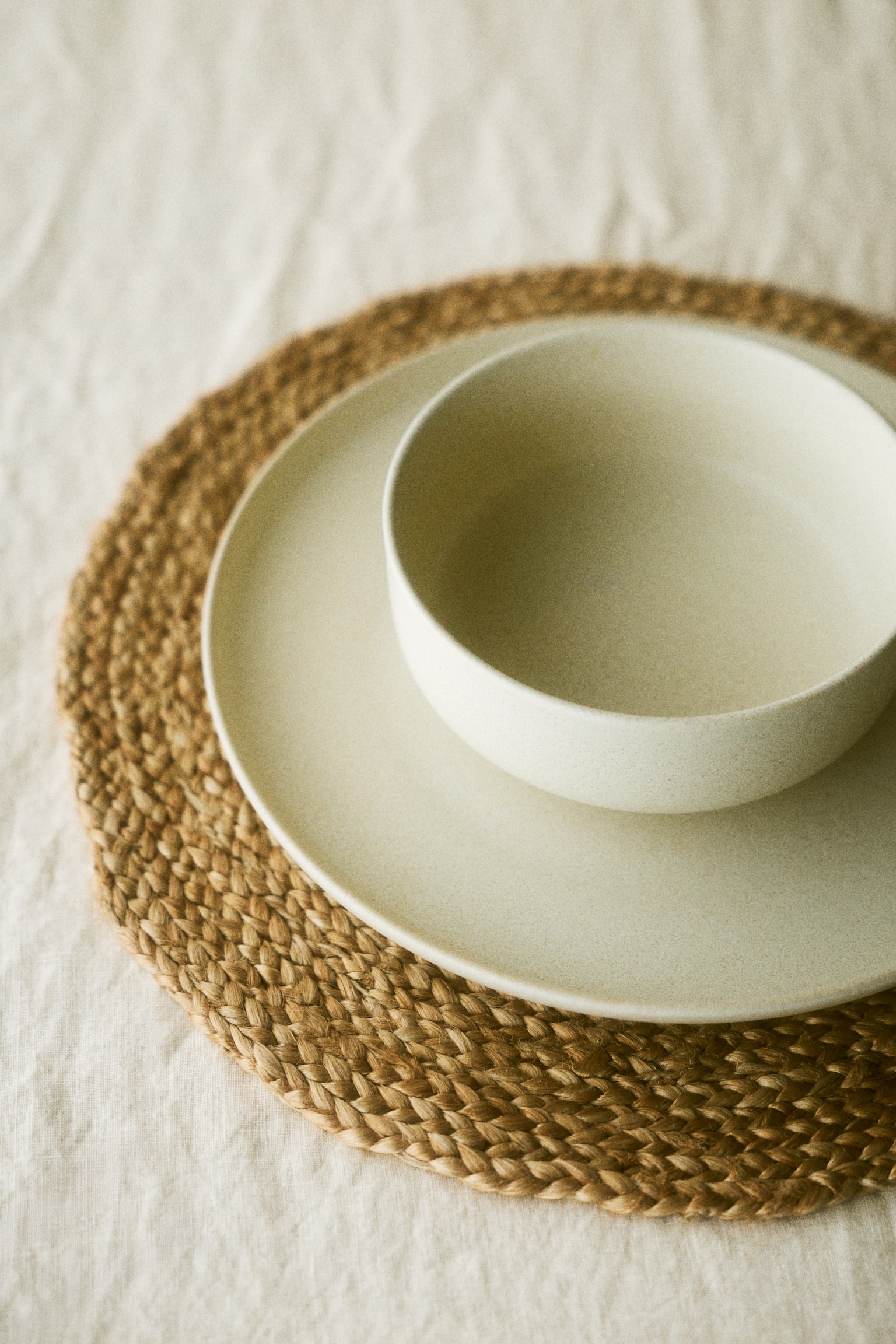 2-pack jute place mats - Beige - 2