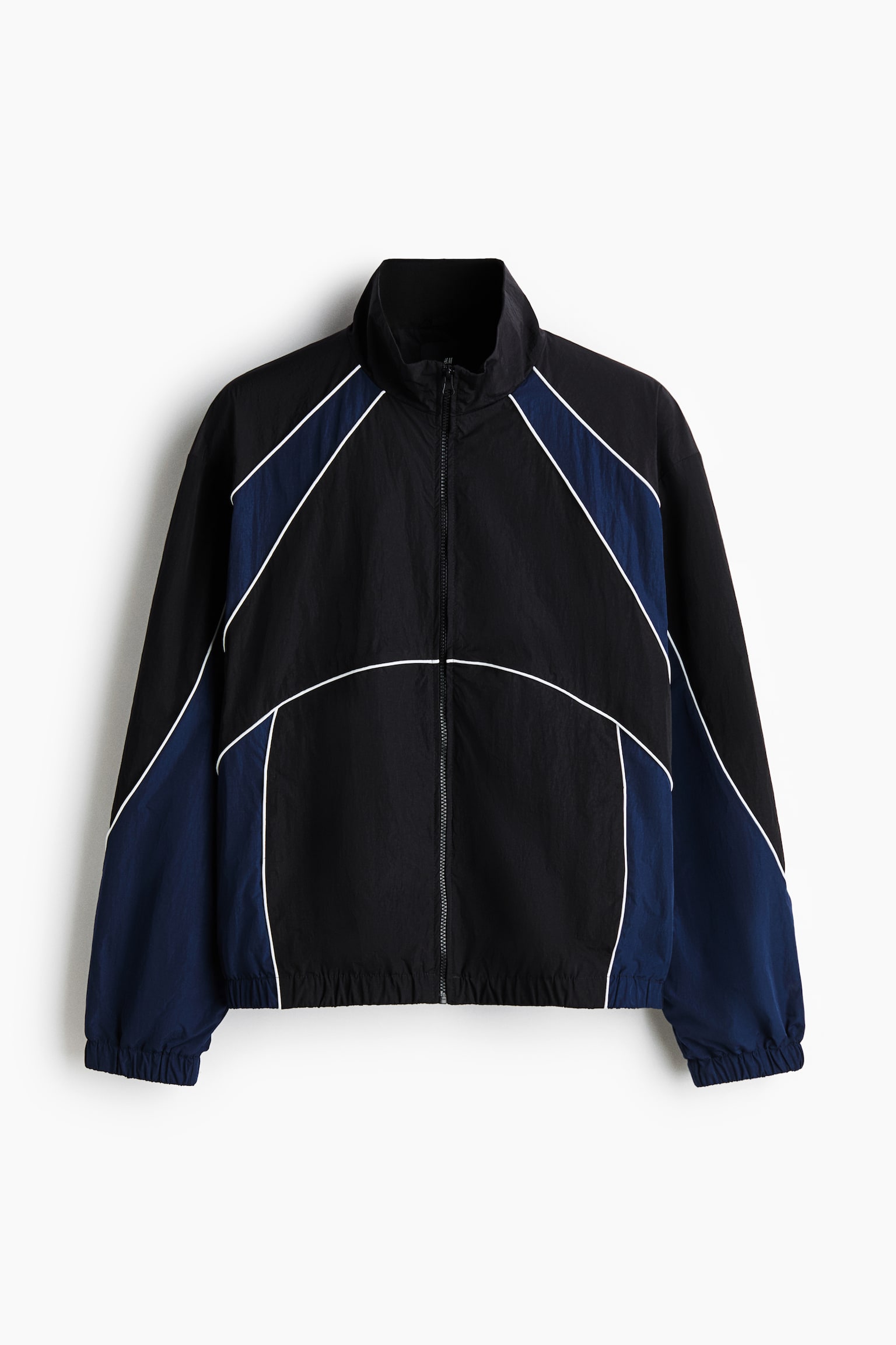 Colour-blocked track jacket - Black/Colour block - 2
