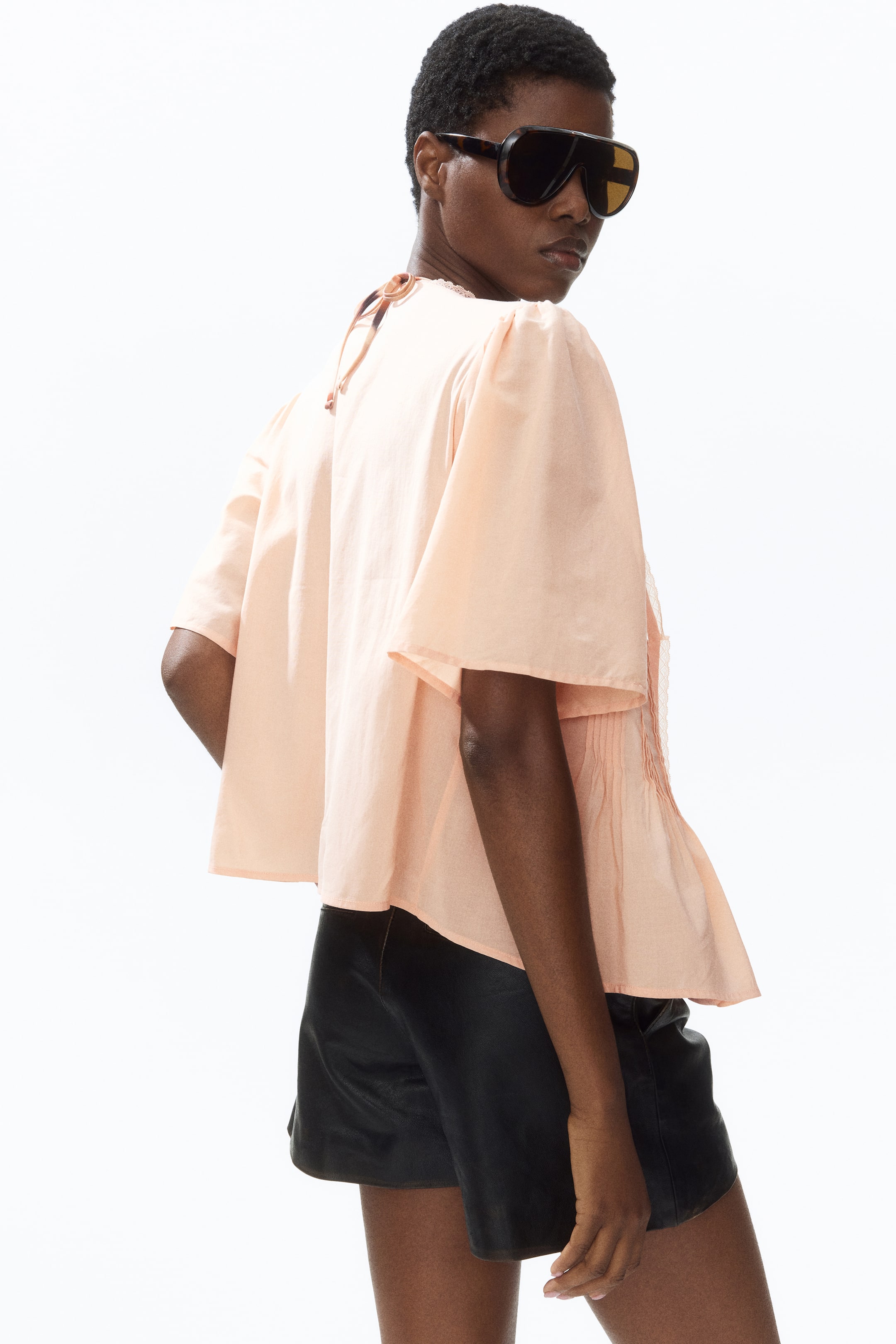 Blouse with Pintucks