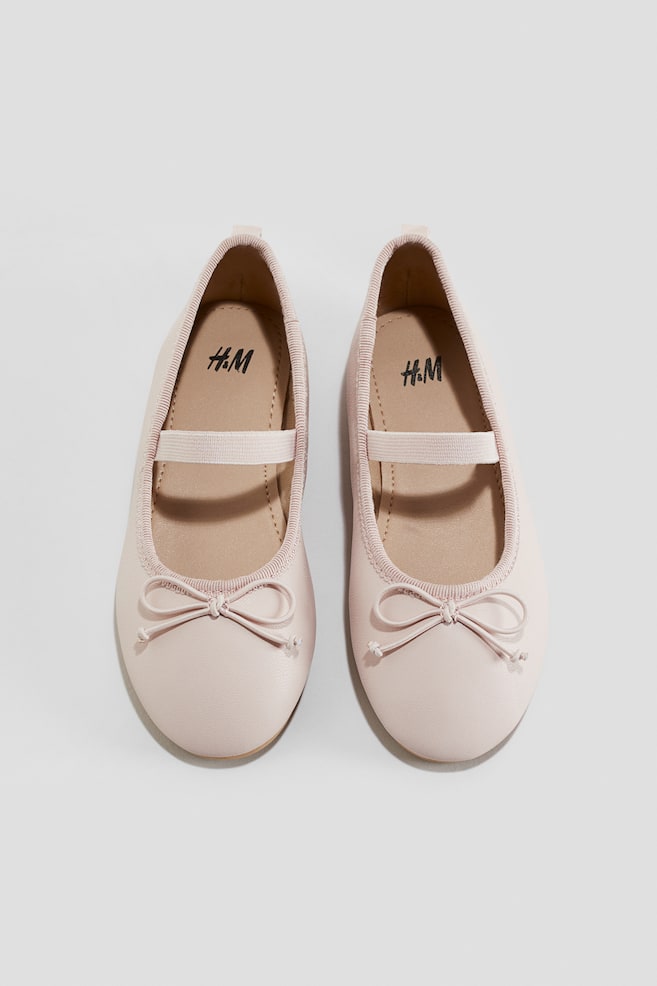 Ballerines - Rose poudré/Crème/Noir - 1