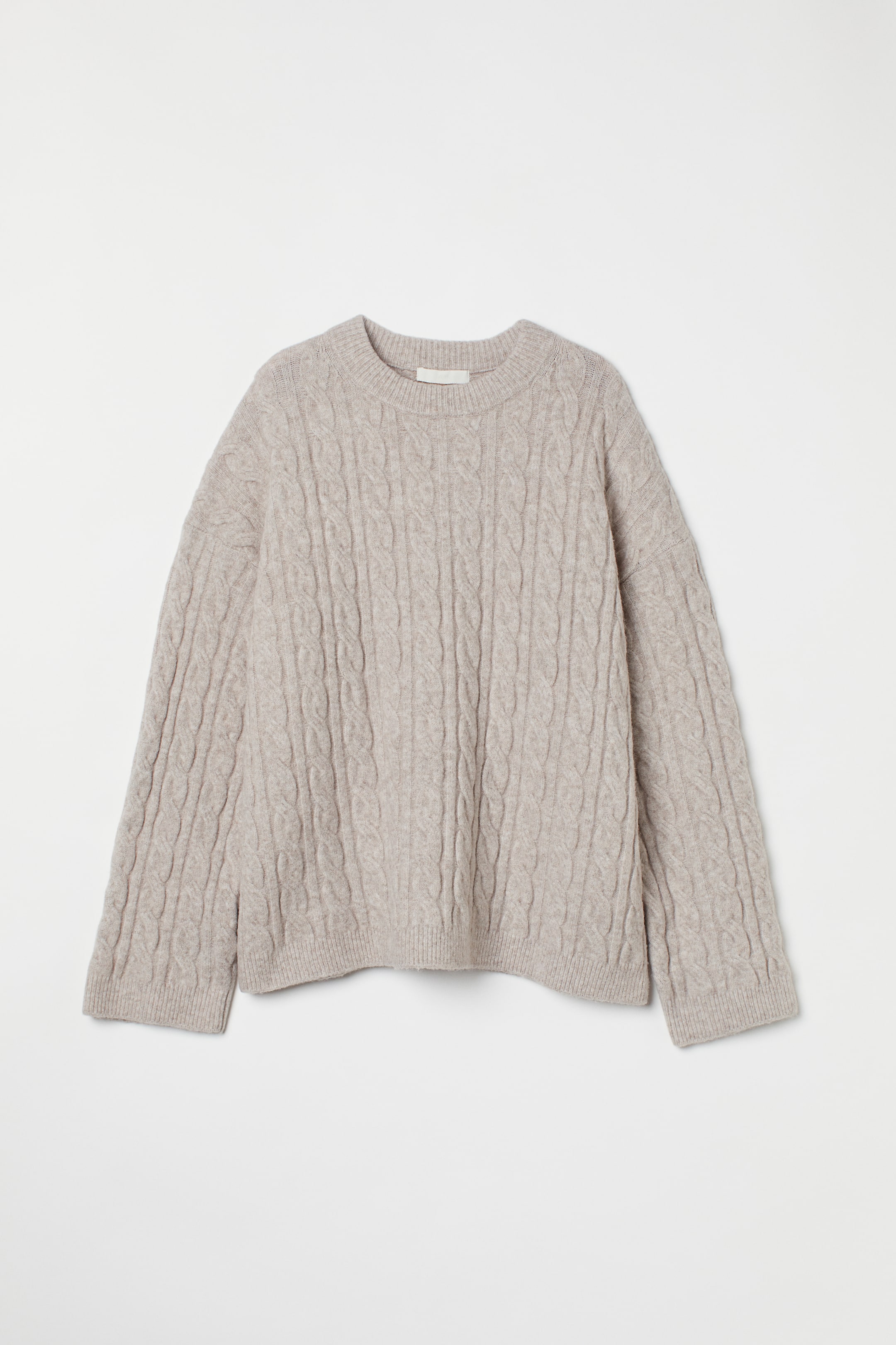 Grösseres Bild ansehen: Pullover in Zopfstrick - Beigemeliert - DAMEN | H&M CH 1
