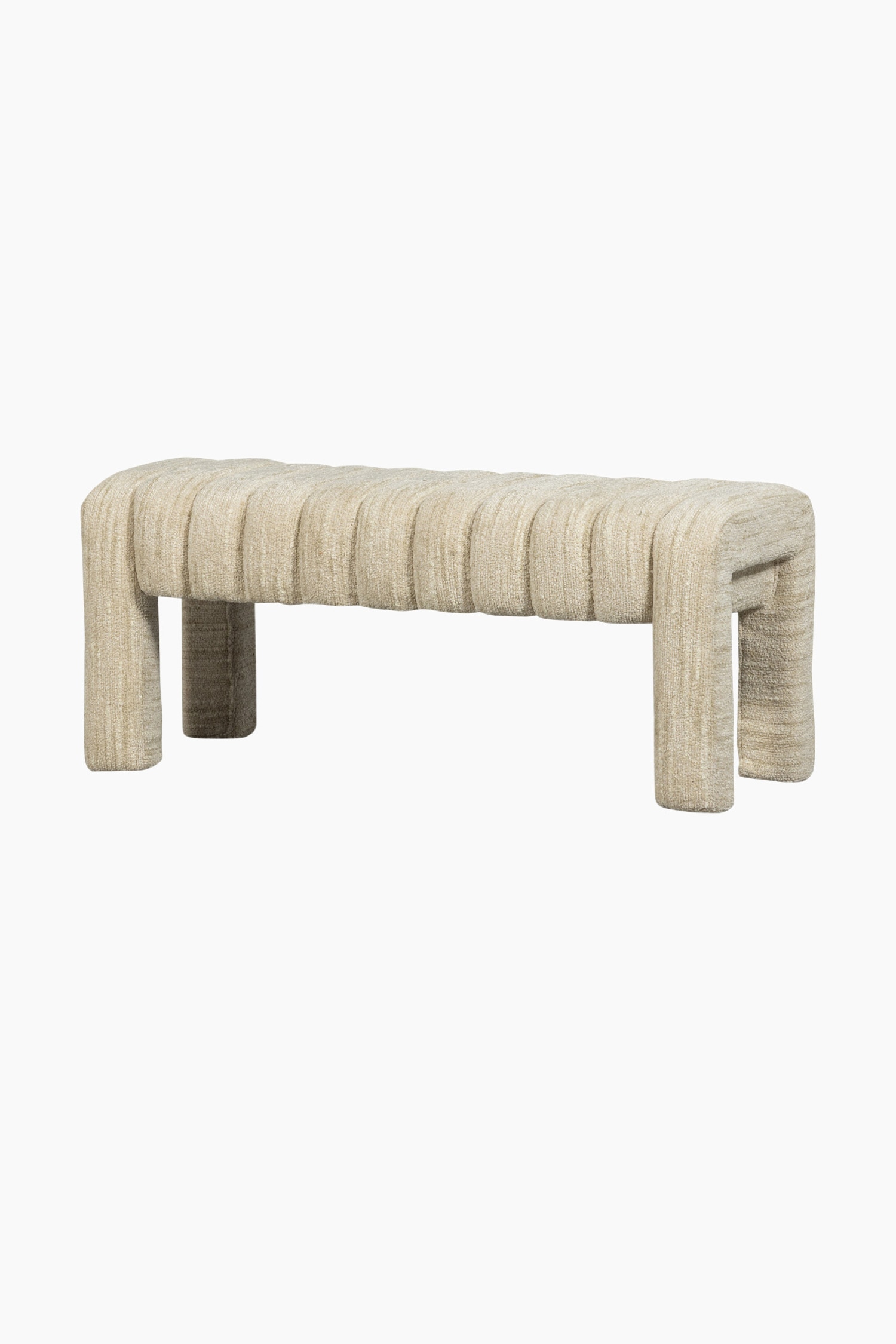 Frex Upholstered Bench - Natural/Brown