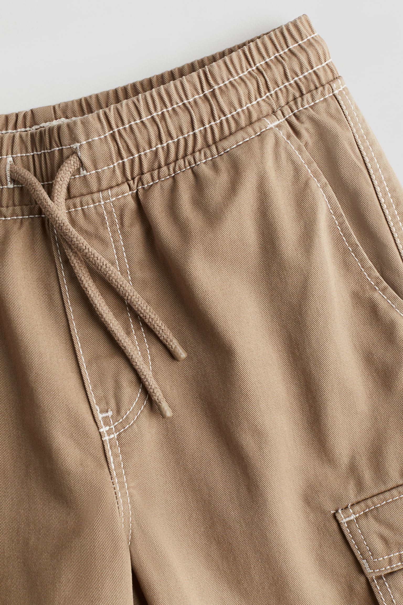 Twill cargo shorts - Dark beige/Black/Khaki green/Natural white/Khaki green - 4