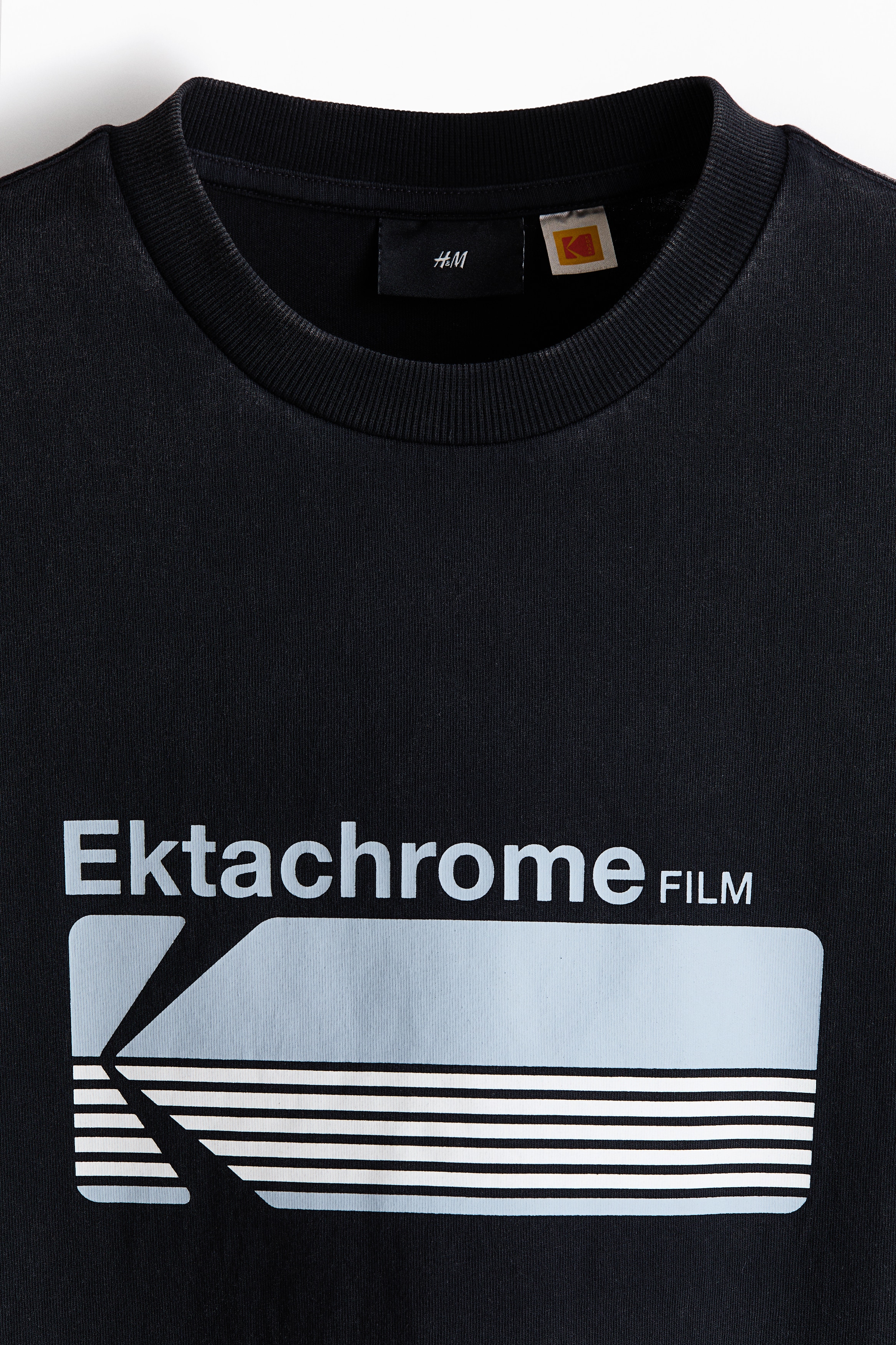 ルーズフィット プリントTシャツ - ブラック／Kodak - Men | H&M JP