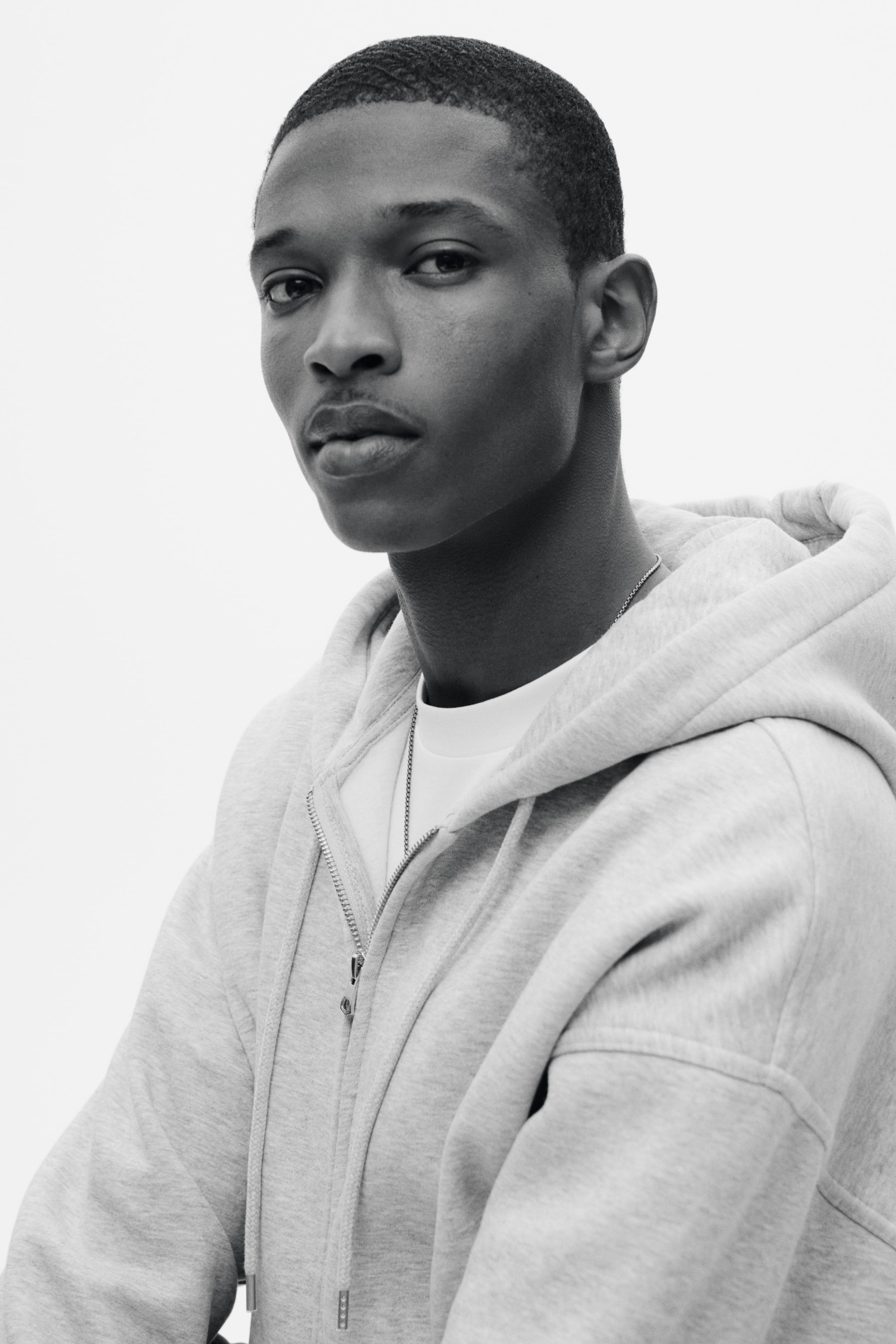 Veste à capuchon grande taille fermeture éclair