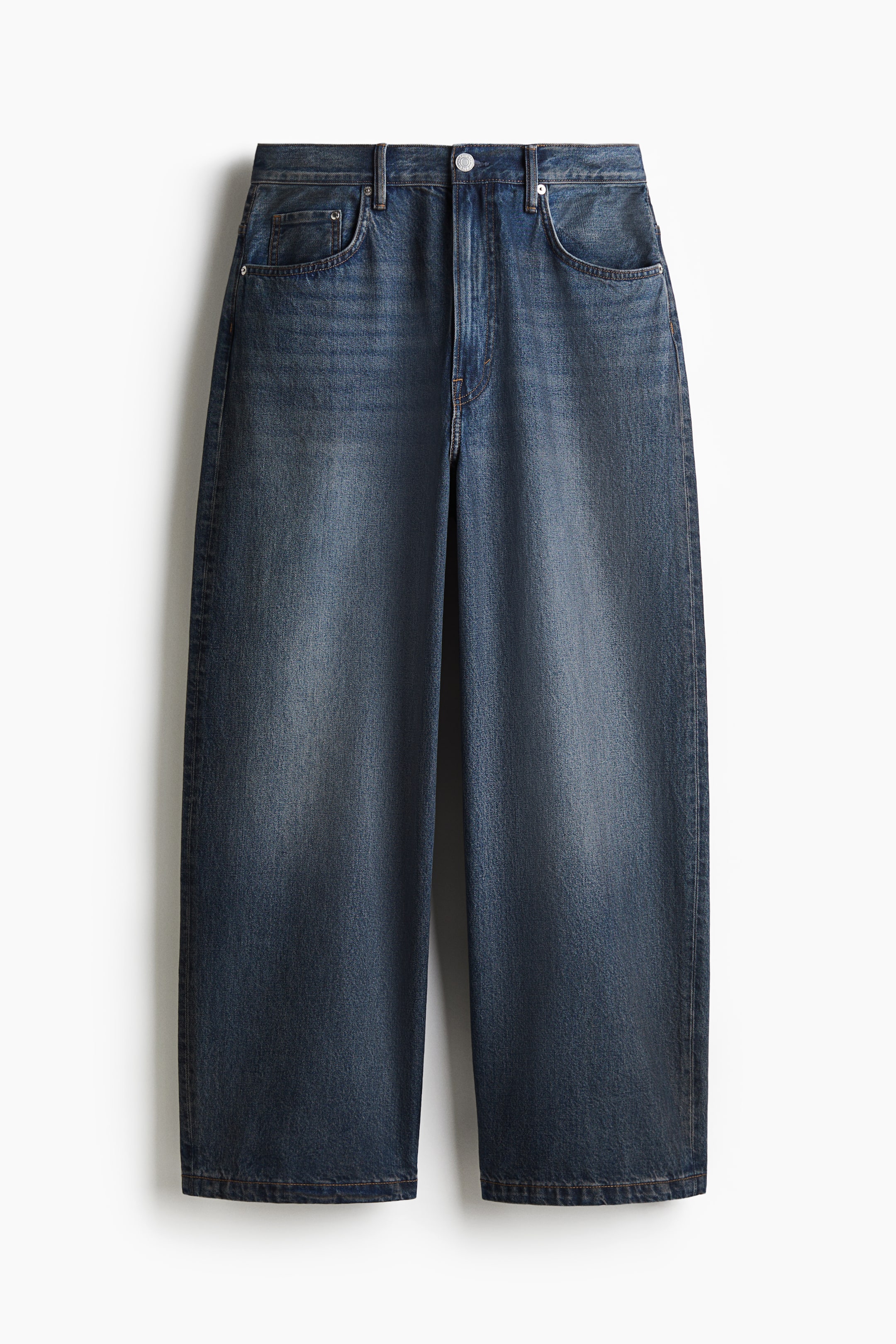 Super Baggy Jeans - Dark denim blue - Men | H&M GB 5