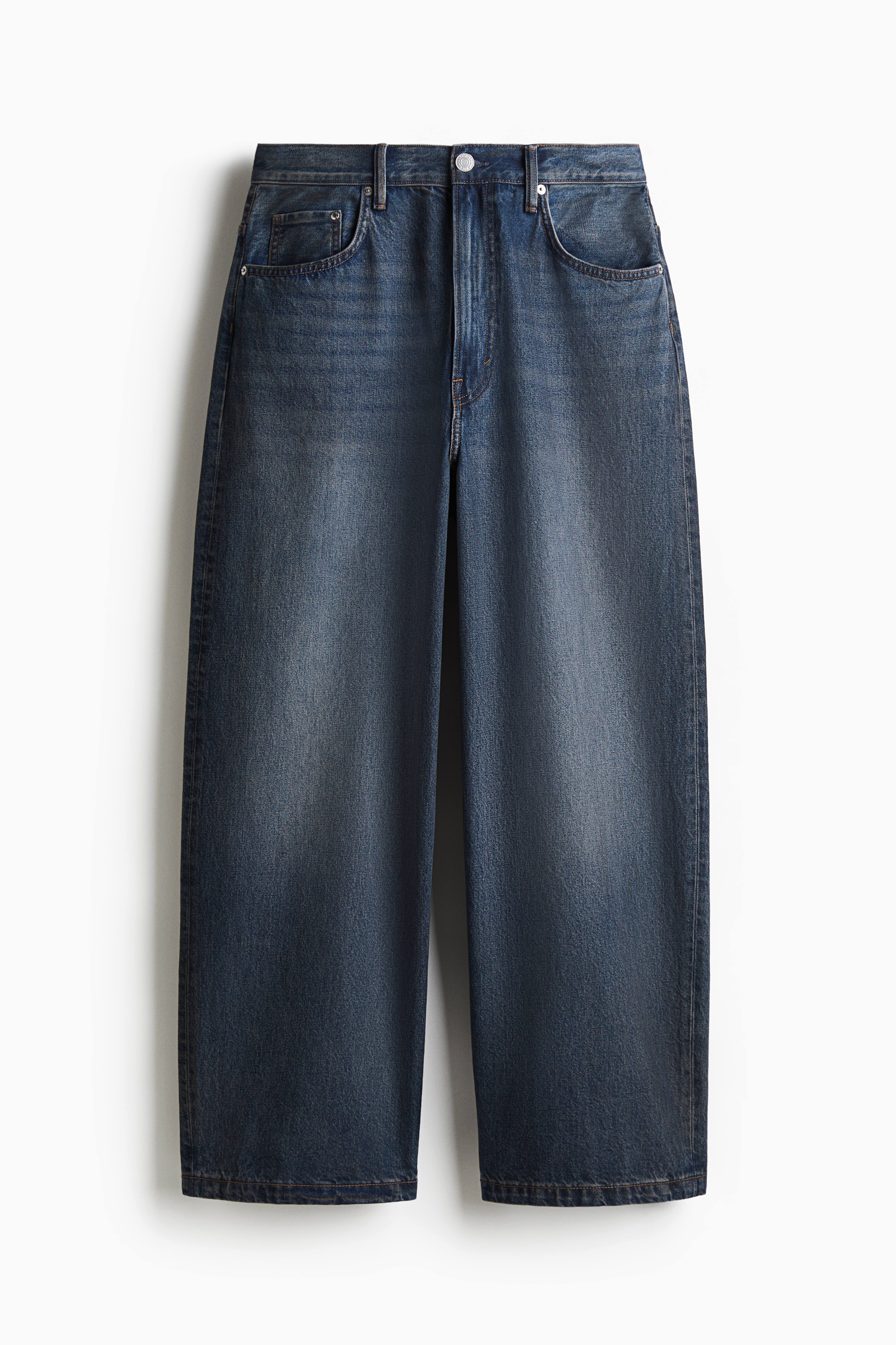 Super Baggy Jeans Azul Denim Escuro HOMEM H M PT Super Baggy Jeans Azul Denim Escuro HOMEM H M PT