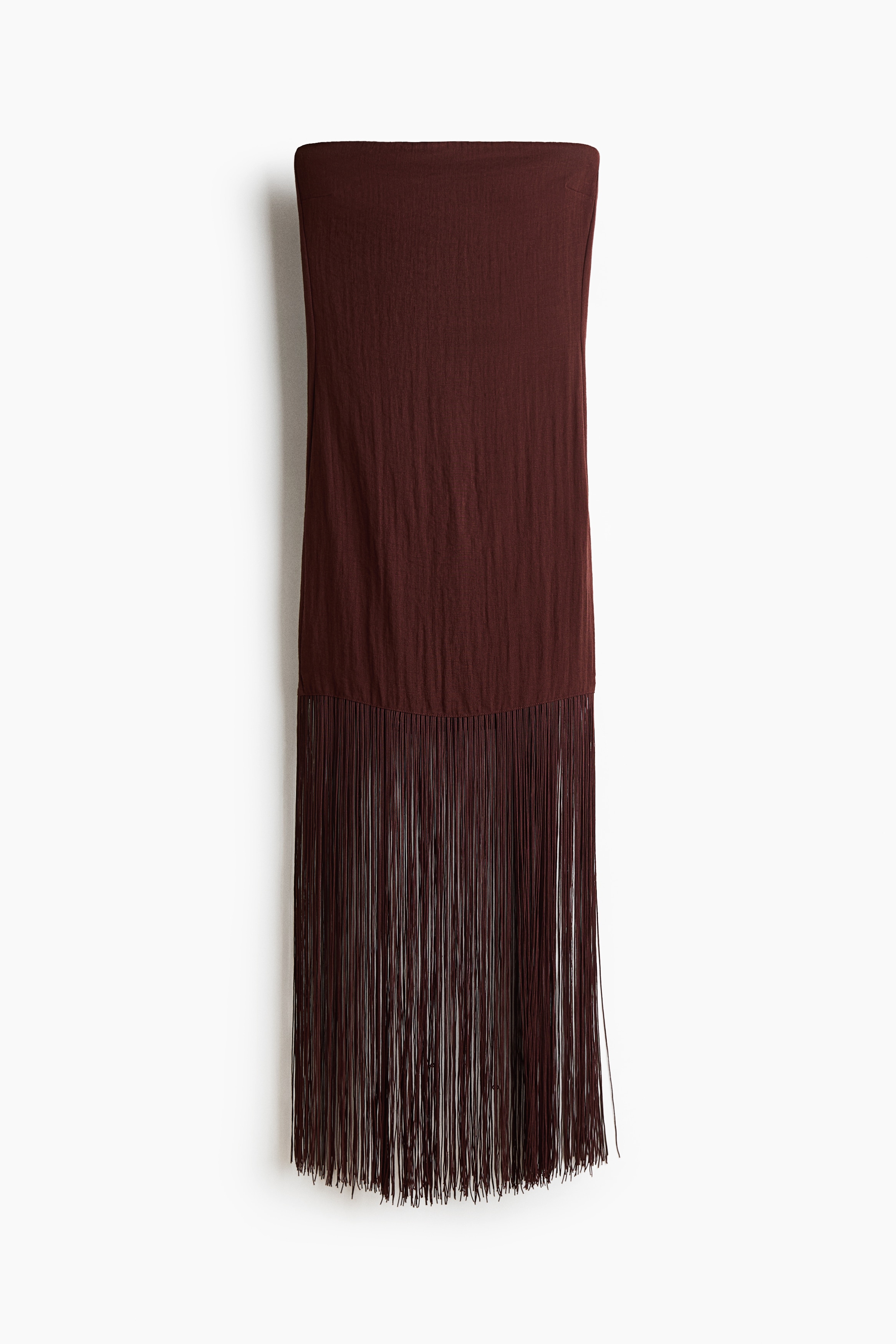 Vestido bandeau con flecosAuxiliar
