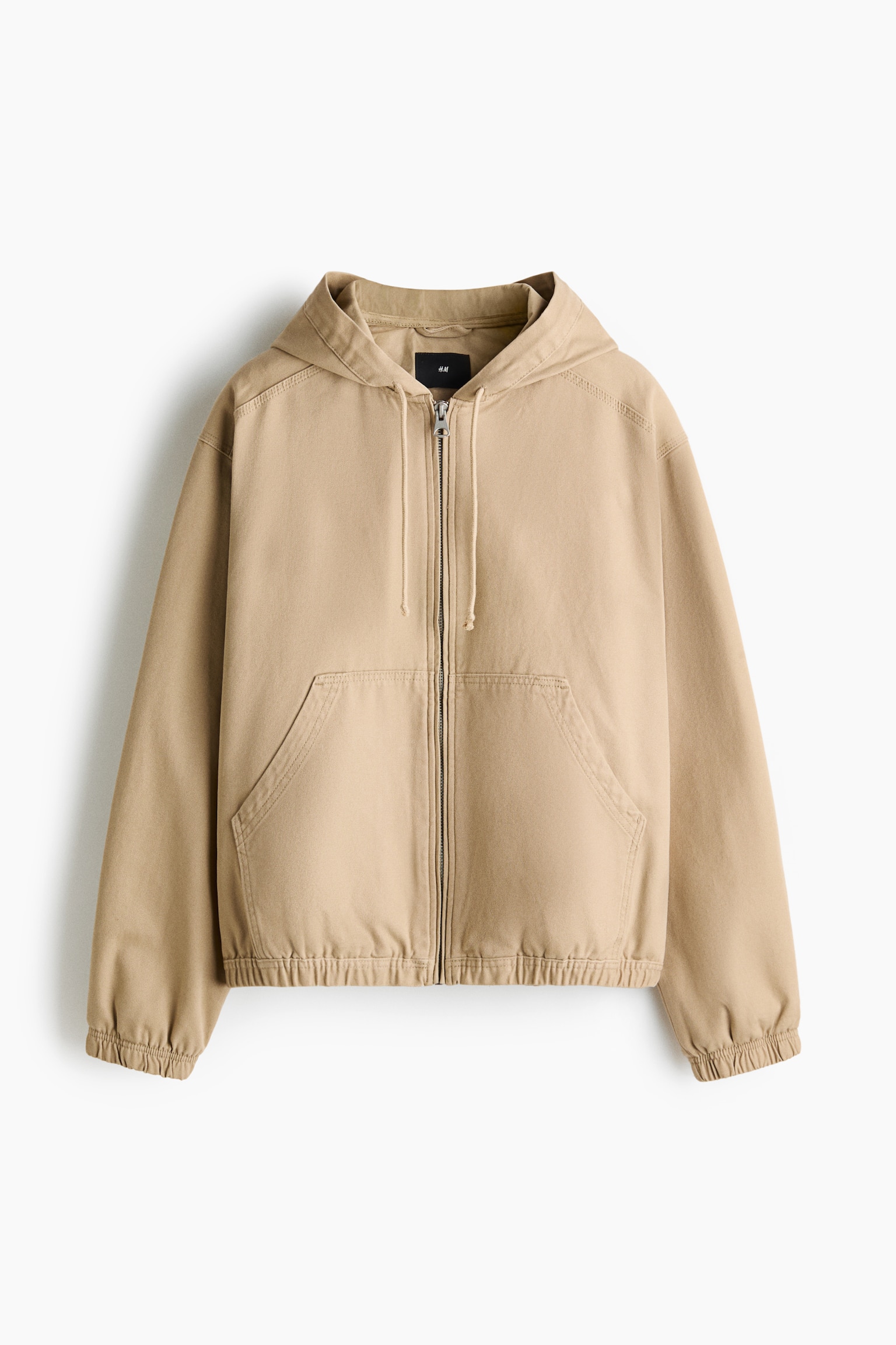 Мужская куртка H&M Hooded Workwear, цвет: Бежевый — фото 1