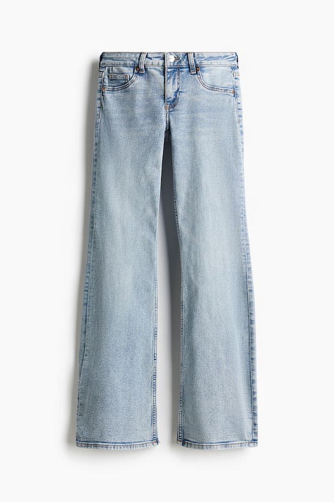 Flared Low Jeans - Light denim blue/Denim black/Light denim blue/Denim blue/Dark denim blue/Washed grey/Light denim blue/Light grey/Black/Washed out/Denim grey/Dark denim blue/Light denim blue/Black/Light denim blue/Denim blue - 1