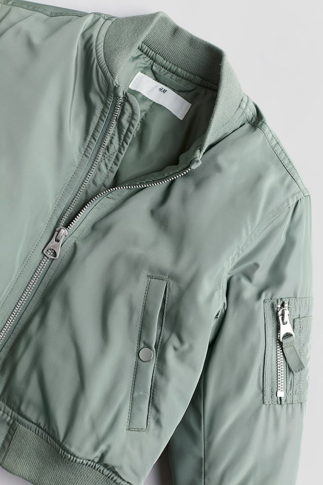 Bomber jacket - Khaki green/Black - 5