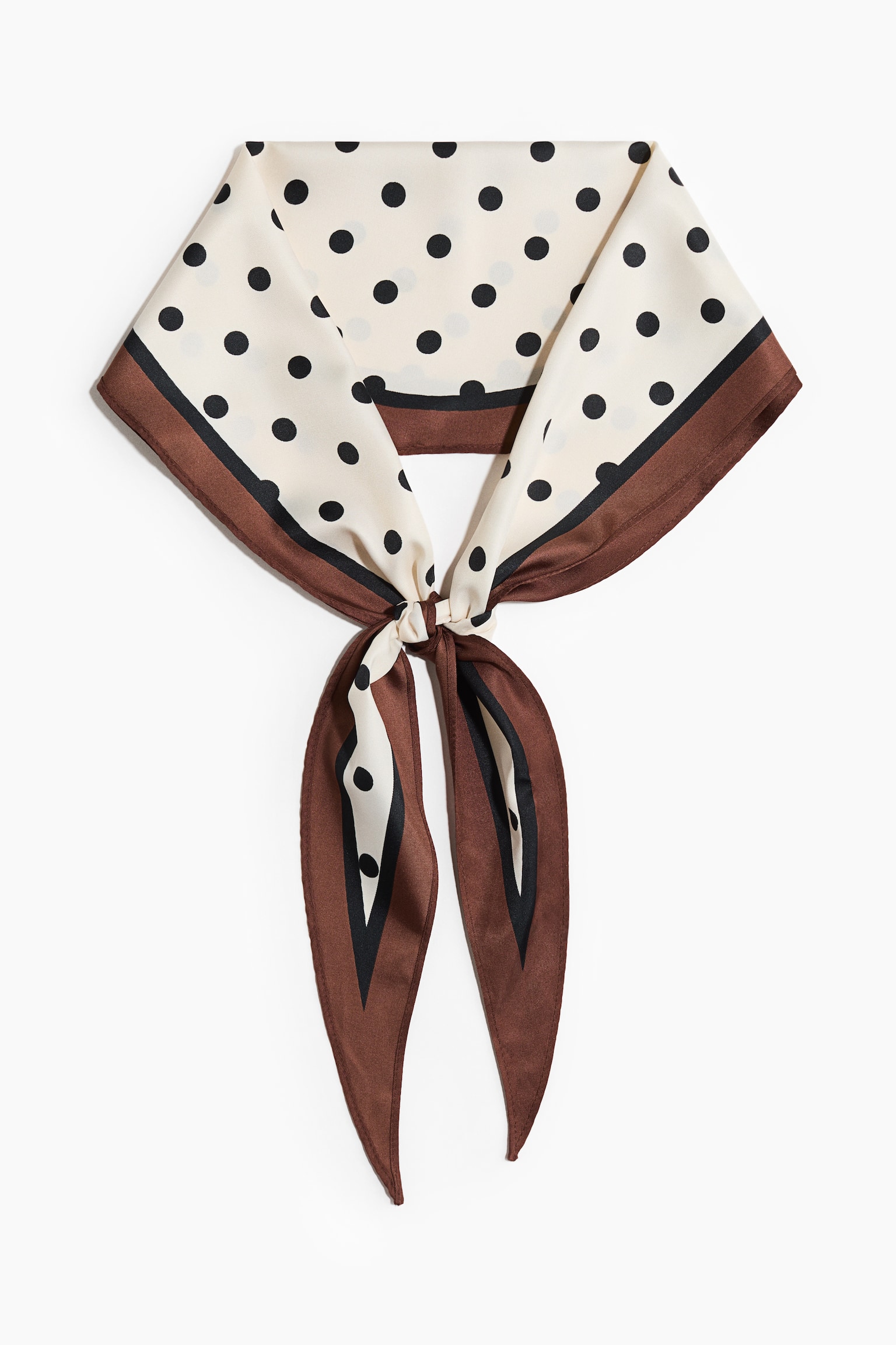 Neck scarf - White/Spotted - 2