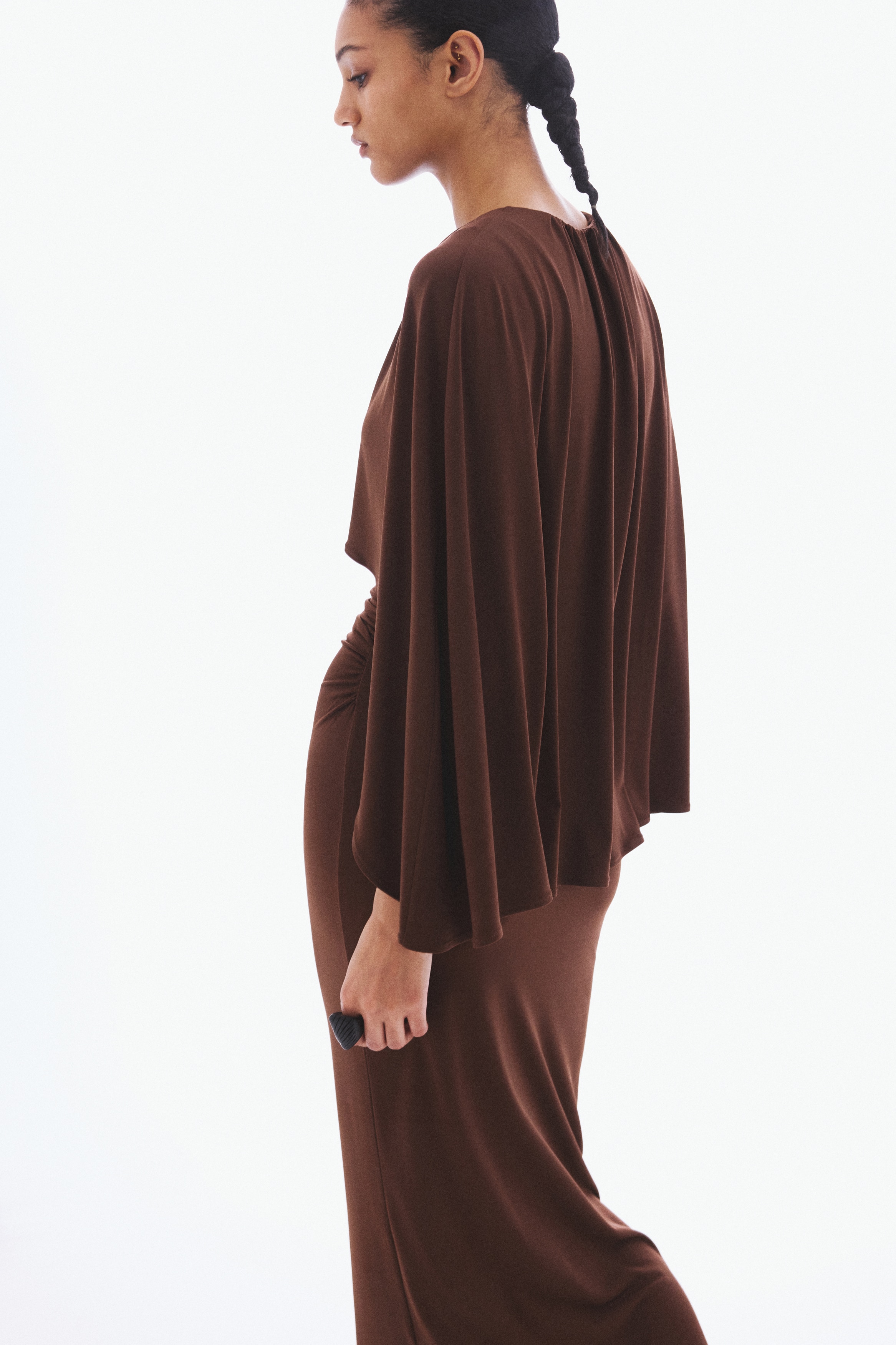 Draped Cape-Detail Dress from H&M - $49.99