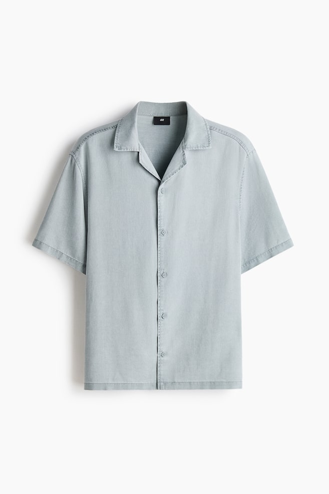 Loose Fit Resort shirt - Light denim blue/Denim grey/Light dusty blue - 1