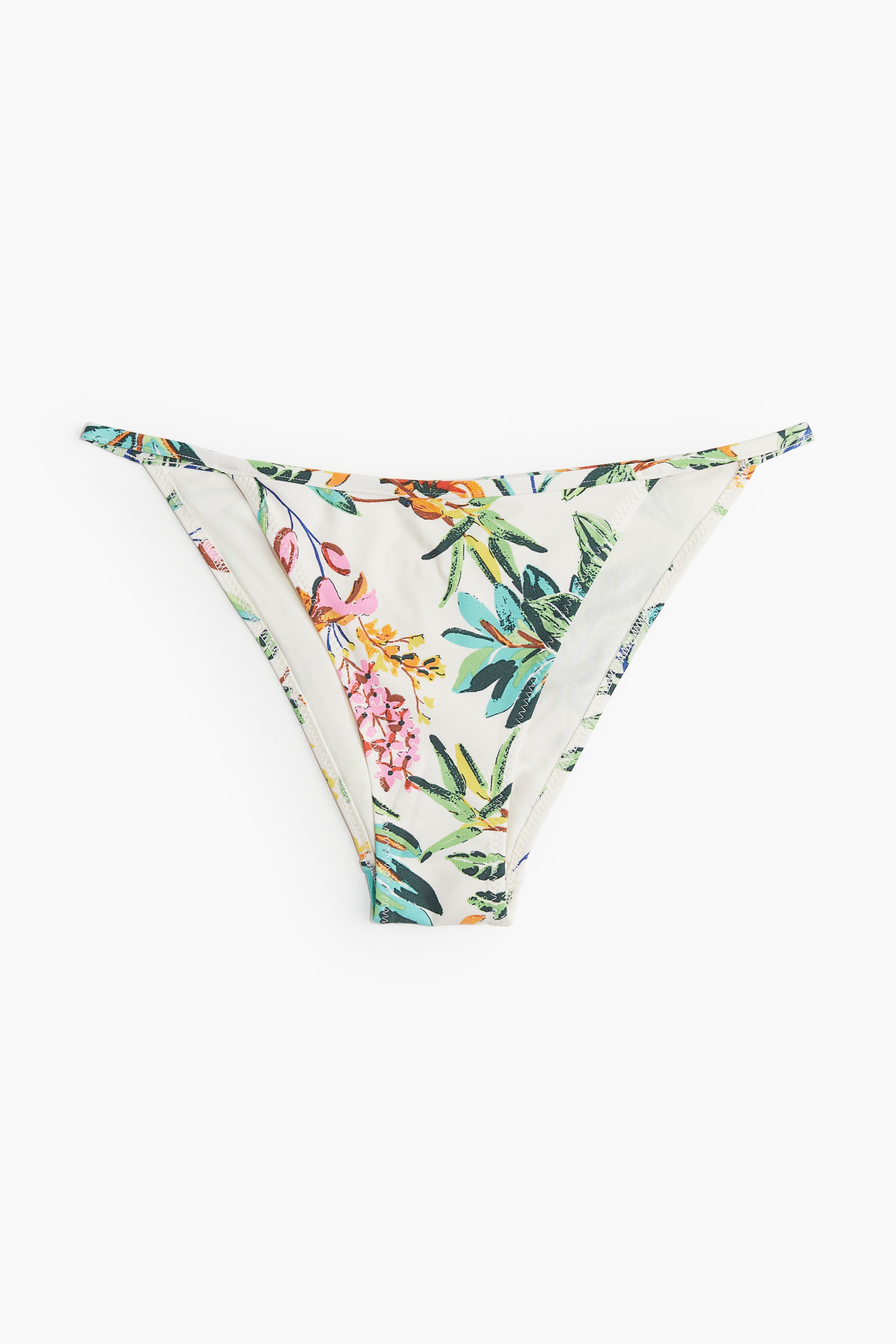 Signore - Crema/fiori Slip bikini tanga sgambati - Size: 34  - H&M