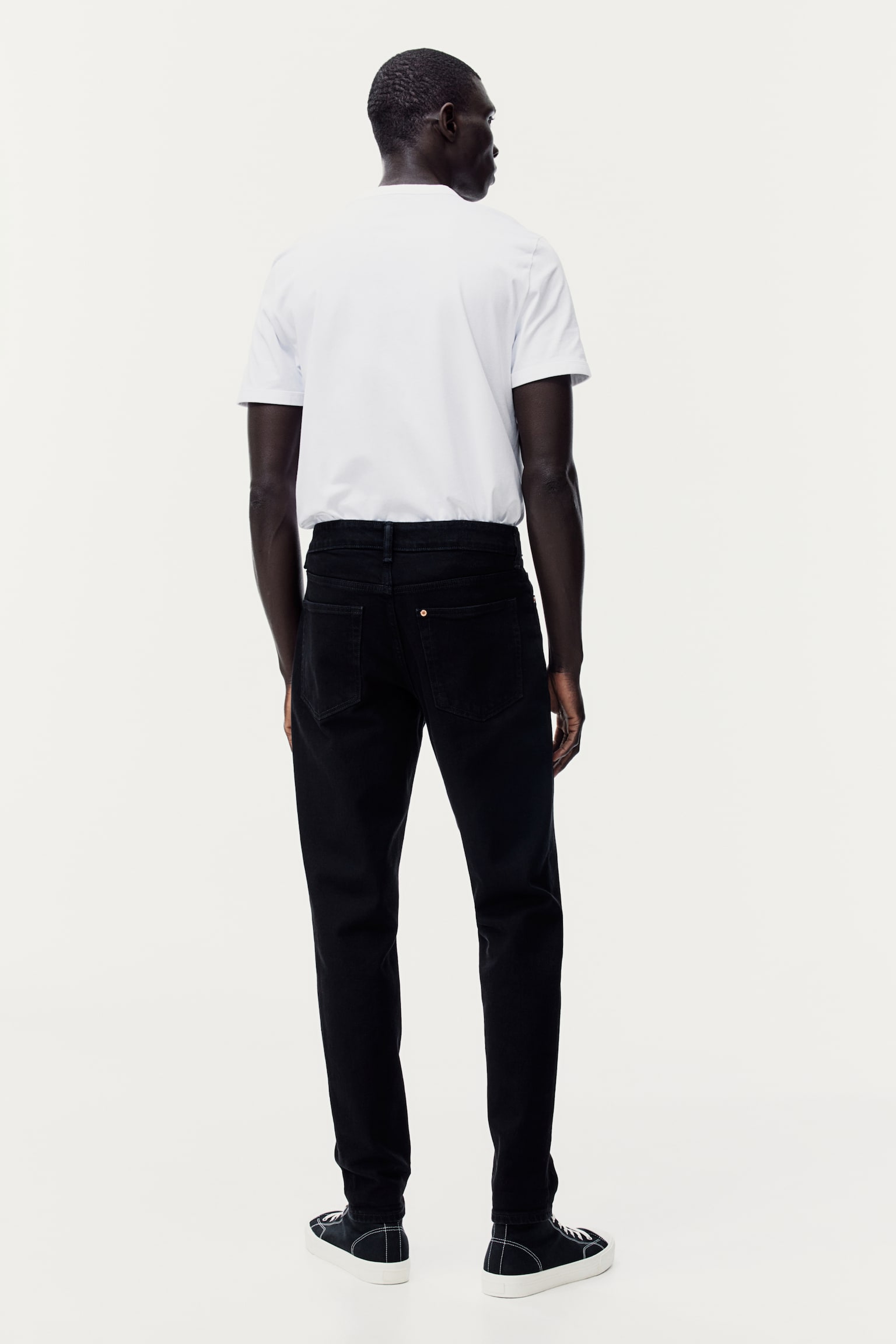 Regular Tapered Jeans - Black/No fade black/Light denim blue - 5