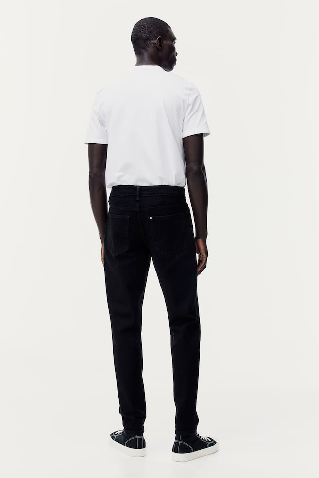 Regular Tapered Jeans - Sort/No fade black/Beige/Lys denimblå/Denimblå/Denimgrå/Denimblå - 5