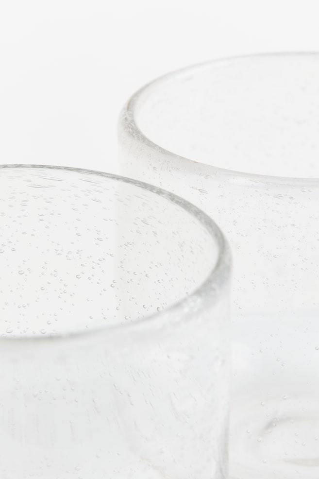 2-pak drikkeglas - Transparent glas/Brun - 3