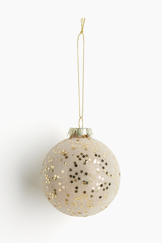 Glittrig julgranskula - Beige/Guld/Rosa/Guld - 1
