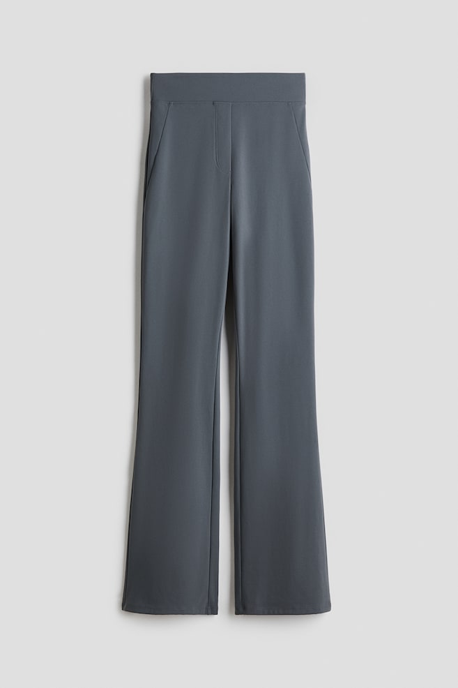 Four-way Stretch Flared Trousers - Grey/Dark brown/Light brown/Black/Beige/Dark brown - 1