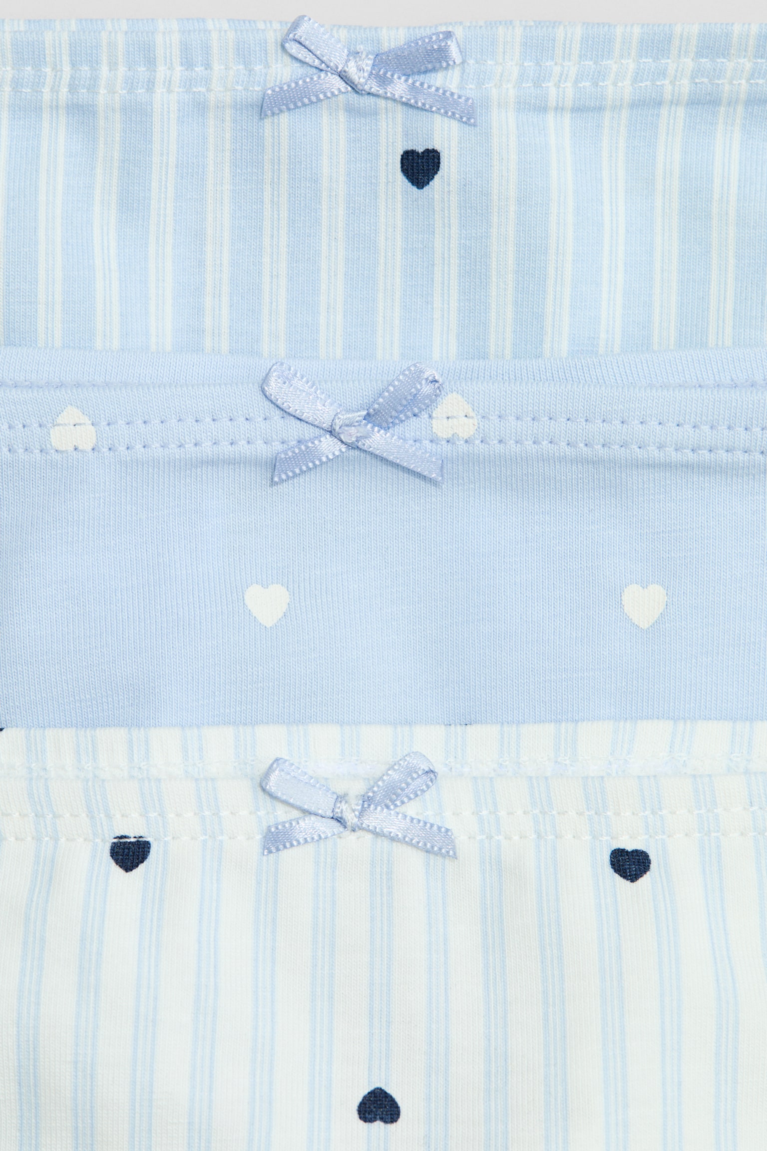 5-pack cotton briefs - Blue/Hearts/Light pink/Hearts/Turquoise/Unicorns/Pink/Ballerinas/Light pink/Bows/Cream/Light pink/Pink/Green - 3