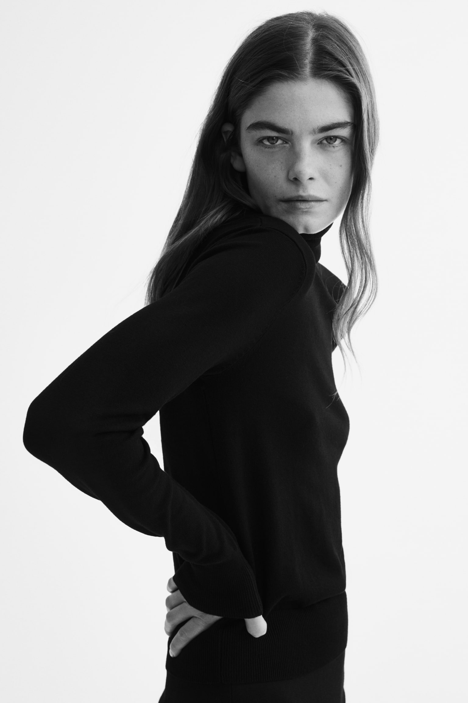 Женский свитер H&M Turtleneck, цвет: Чёрный — фото 5