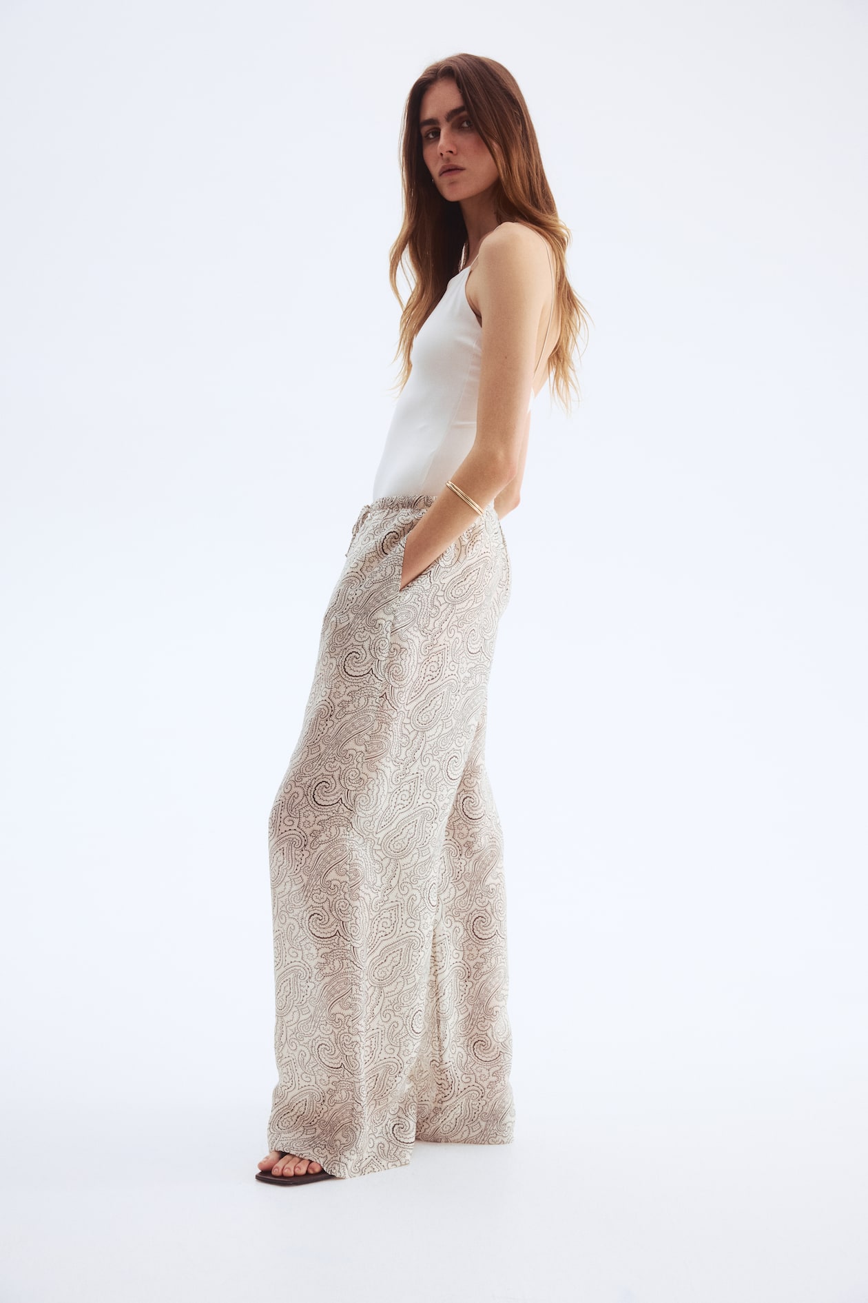 Wide-Leg Drawstring Pants - image 2