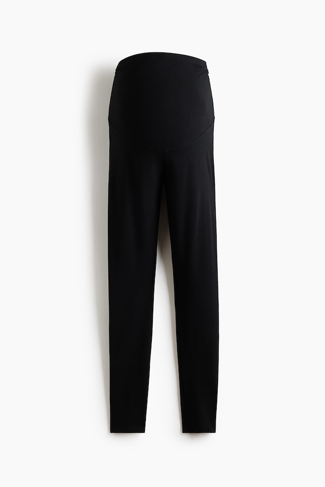 MAMA Jersey Leggings - Black - 1