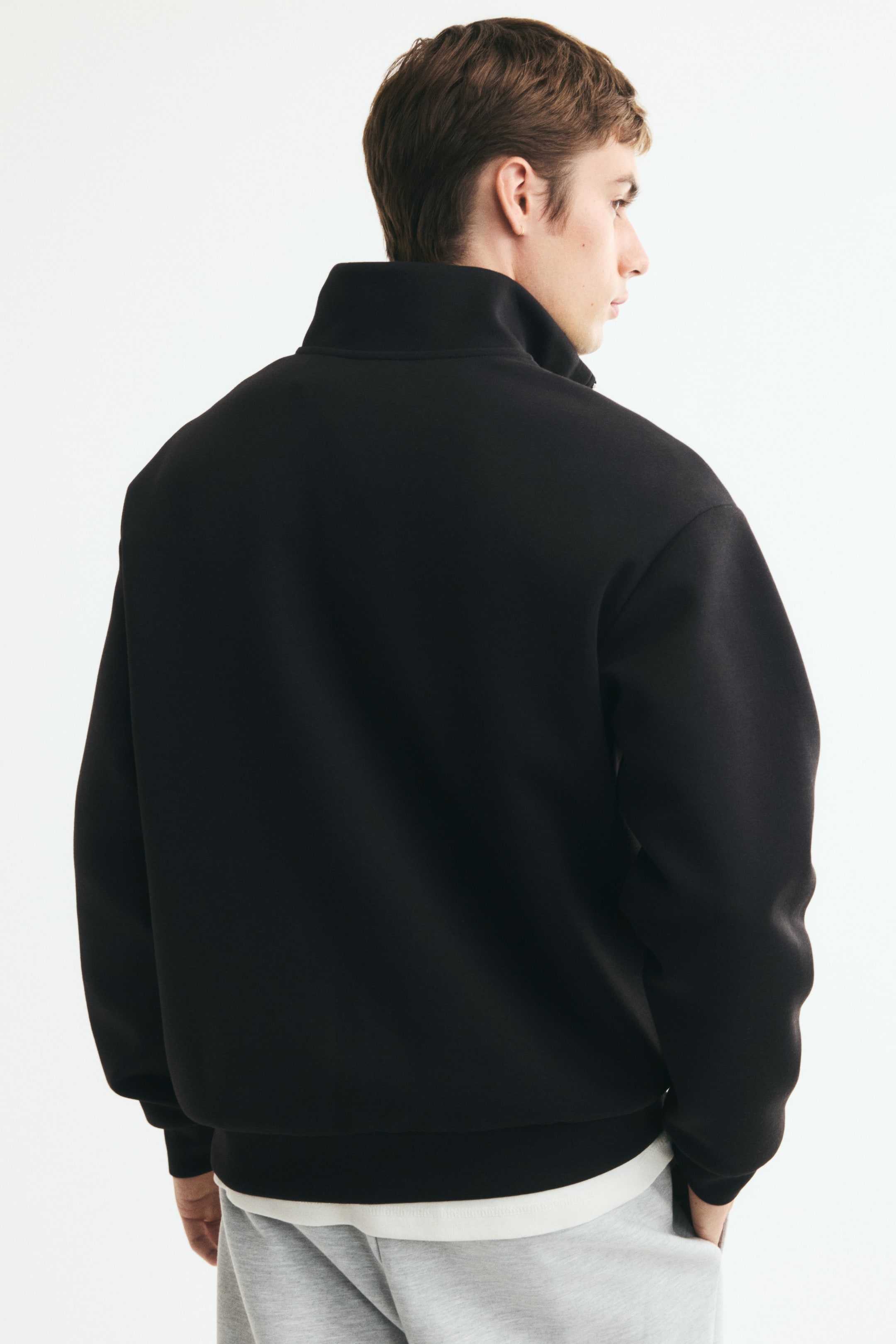 Relaxed-Fit Half-Zip Sweatshirt