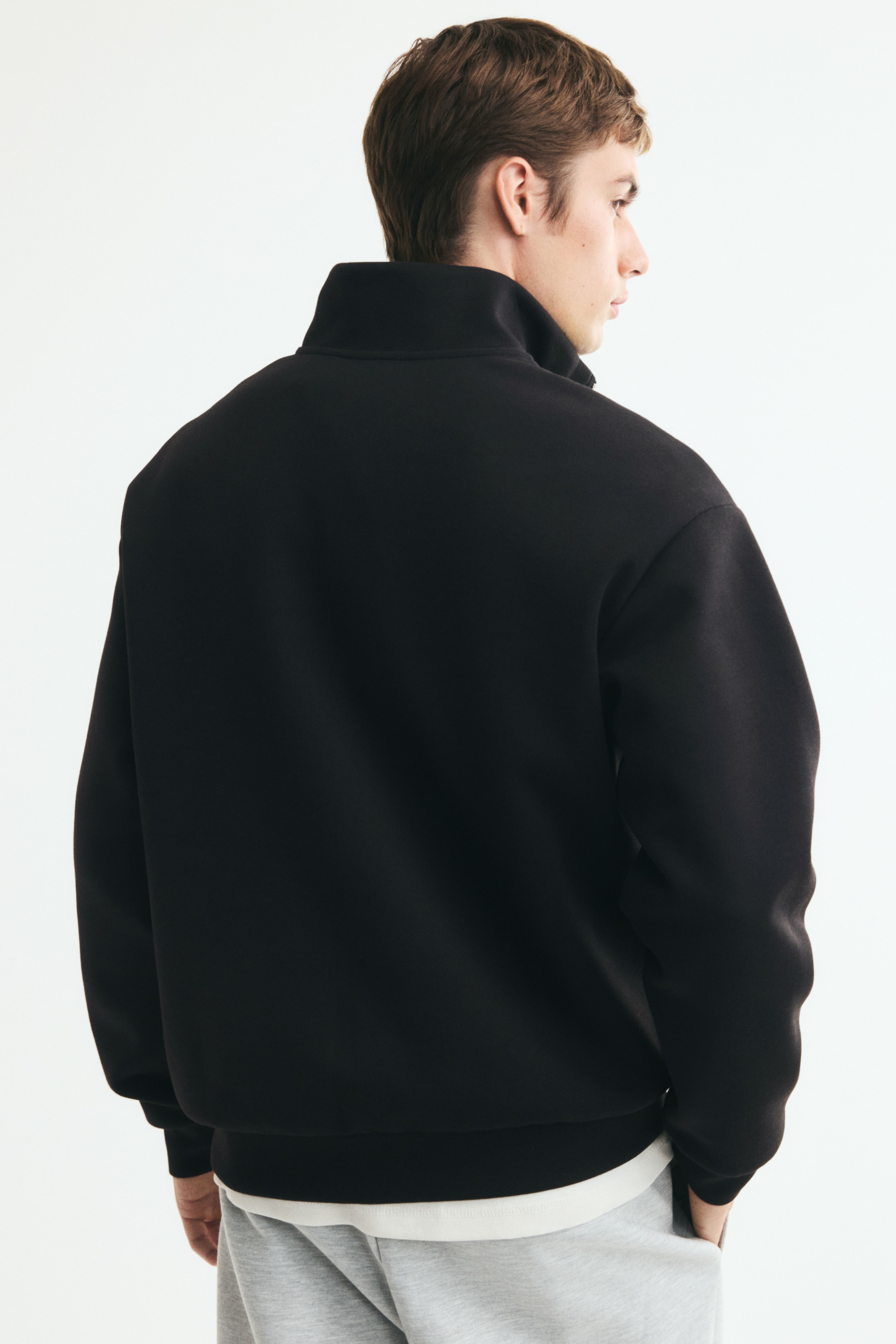 Relaxed-Fit Half-Zip Sweatshirt