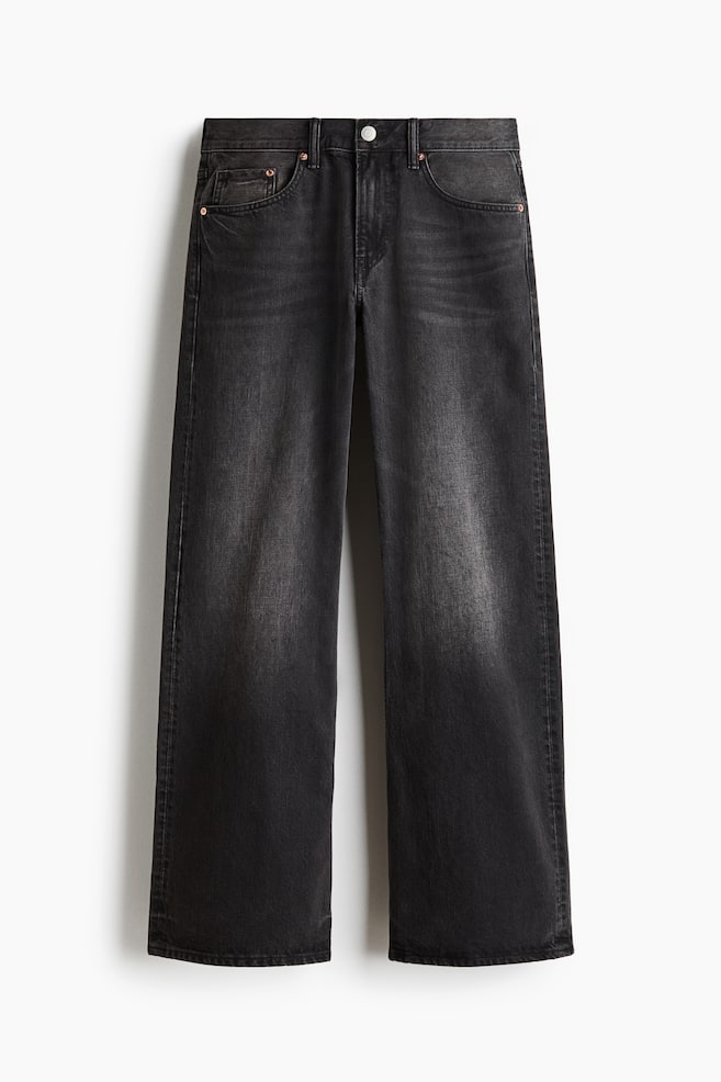 Relaxed Bootcut Jeans - Denimschwarz/Denimgrau/Dunkles Denimblau/Helles Denimblau/Ausgewaschenes Schwarz/Denimgrau - 1