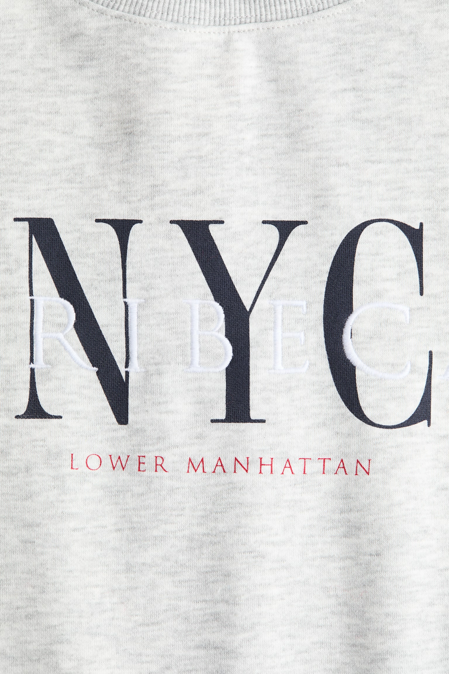 Text-motif sweatshirt - Light grey marl/NYC/Light turquoise/Art Collective/Cream/Le Club/Rust red/Paris/Olive green/Ce Soir/Navy blue/Paris/Cream/Vermont - 3