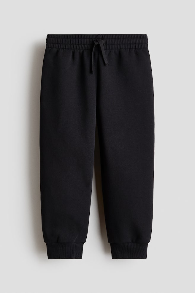 Joggers con interior peinado - Negro/Azul marino/Gris jaspeado claro/Beige/Azul tenue/Verde/Azul oscuro/Rojo oscuro - 1