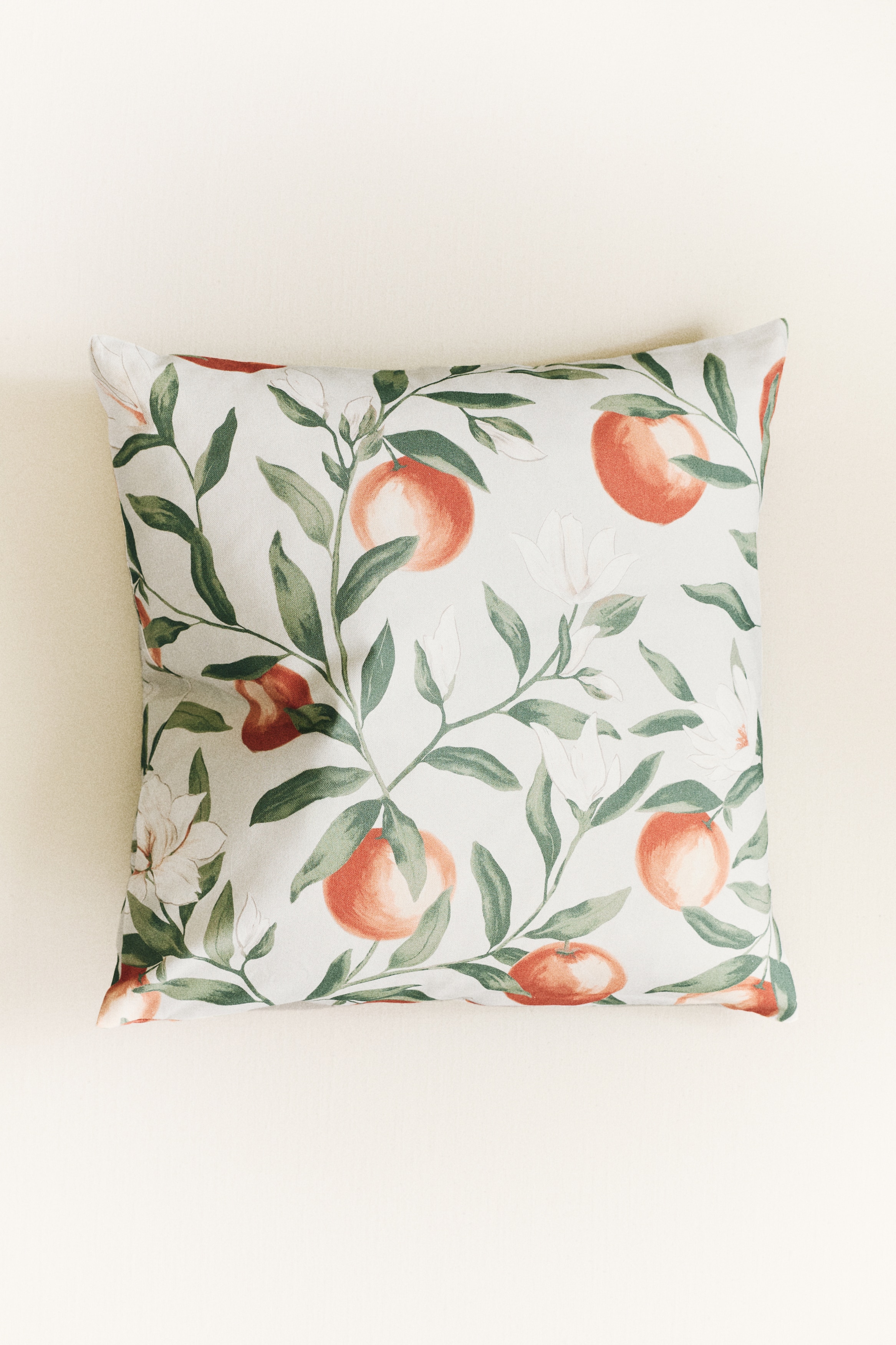 Patterned Cushion Cover - Light beige/oranges/Light beige/olives/Light beige/lemons/Light beige/patterned/Light beige/floral/Light beige/floral/Light beige/floral