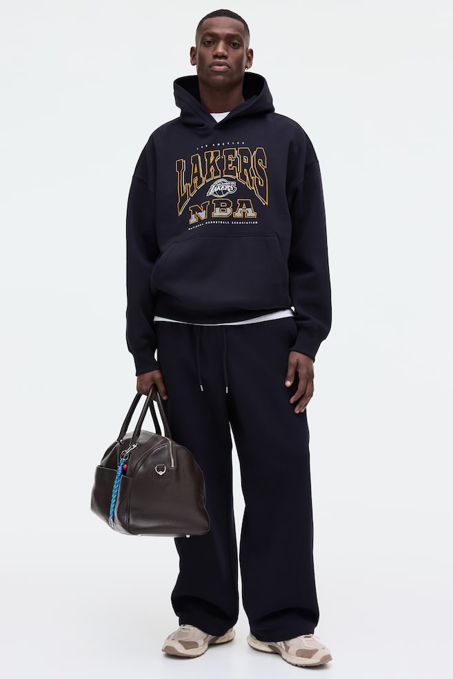 Hoodie mit Print Oversized Fit-Dunkelblau/NBA - 4